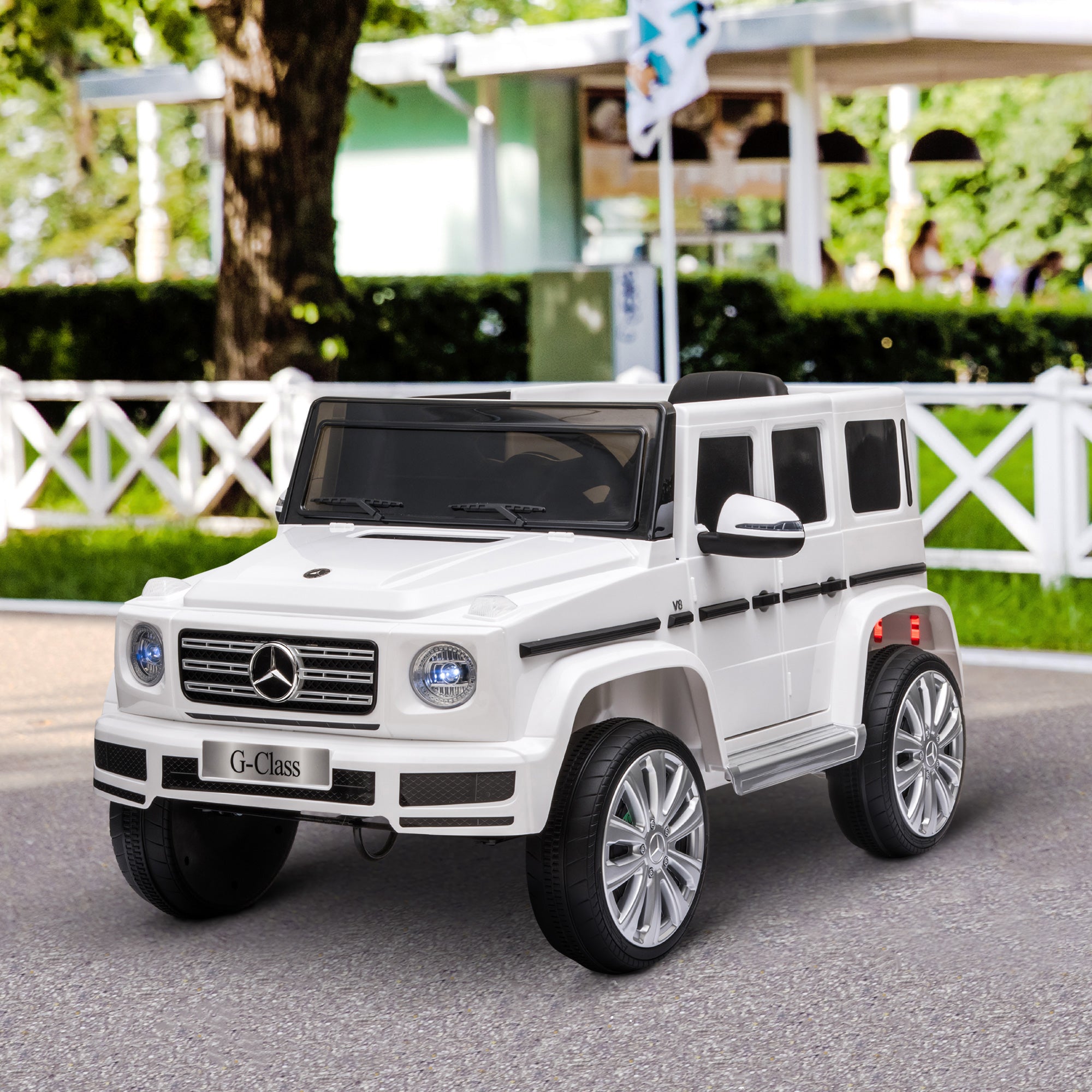 HOMCOM Mercedes-Benz G500 12V Kids Ride-On Car - White