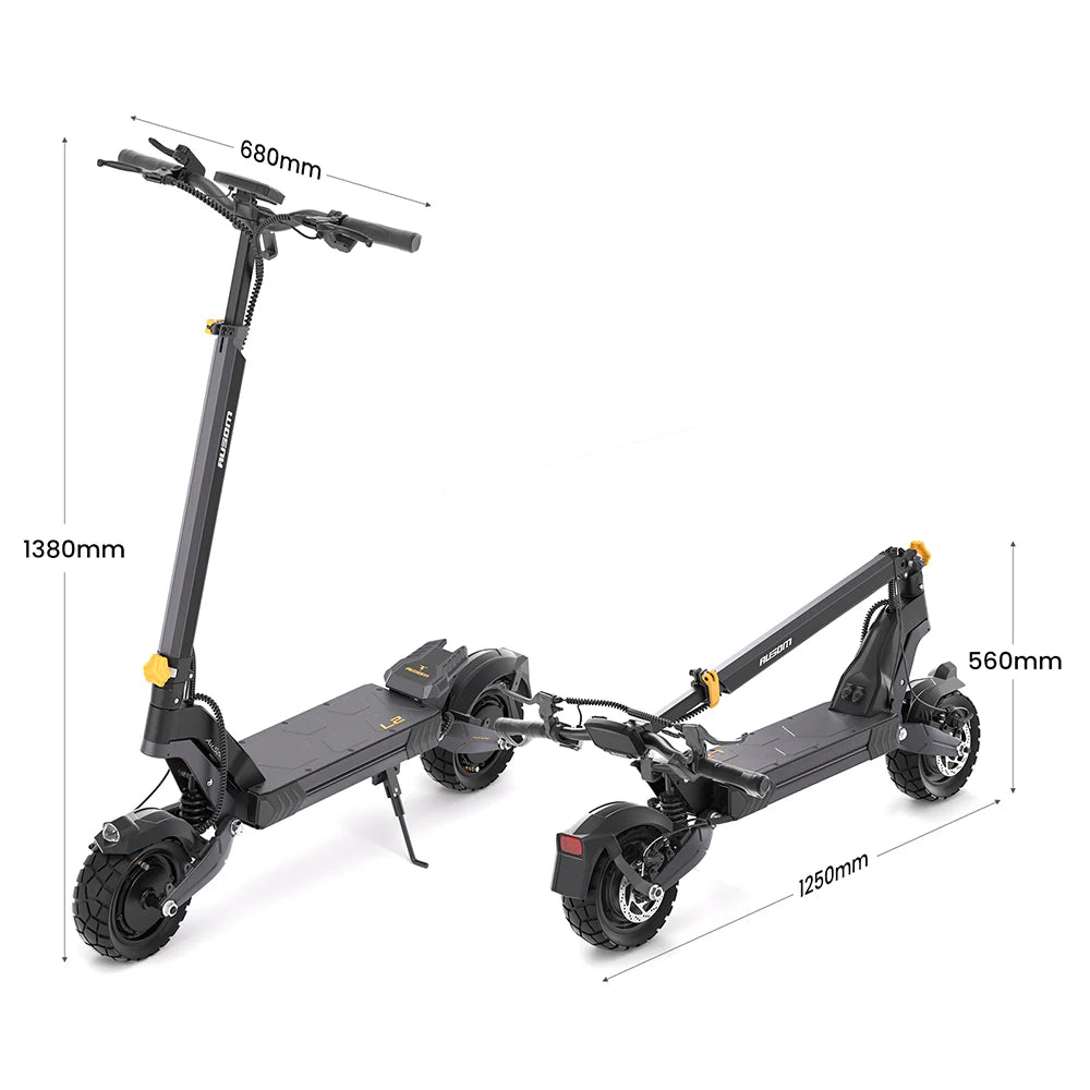 Ausom L2 Dual Motor Electric Scooter 1600W 48V 15AH 9