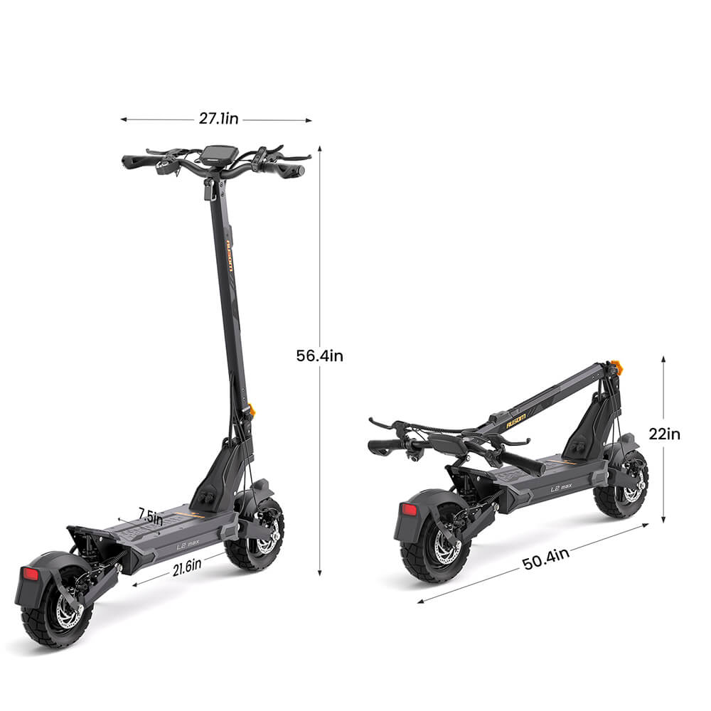 Ausom L2 MAX Electric Scooter 1000W 48V 20AH 10
