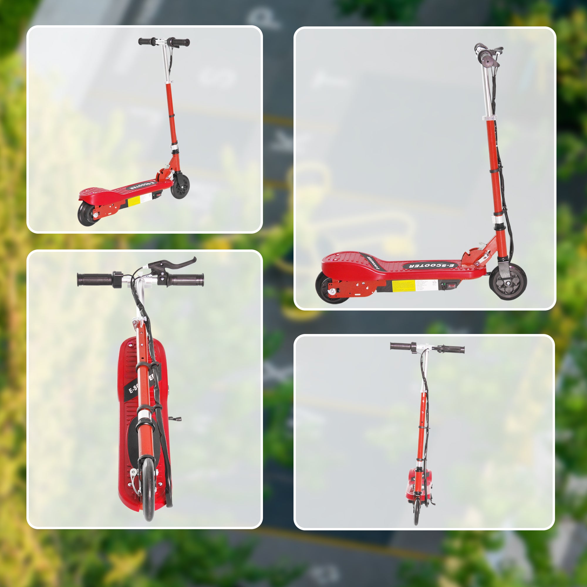 HOMCOM Folding Kids Electric Scooter