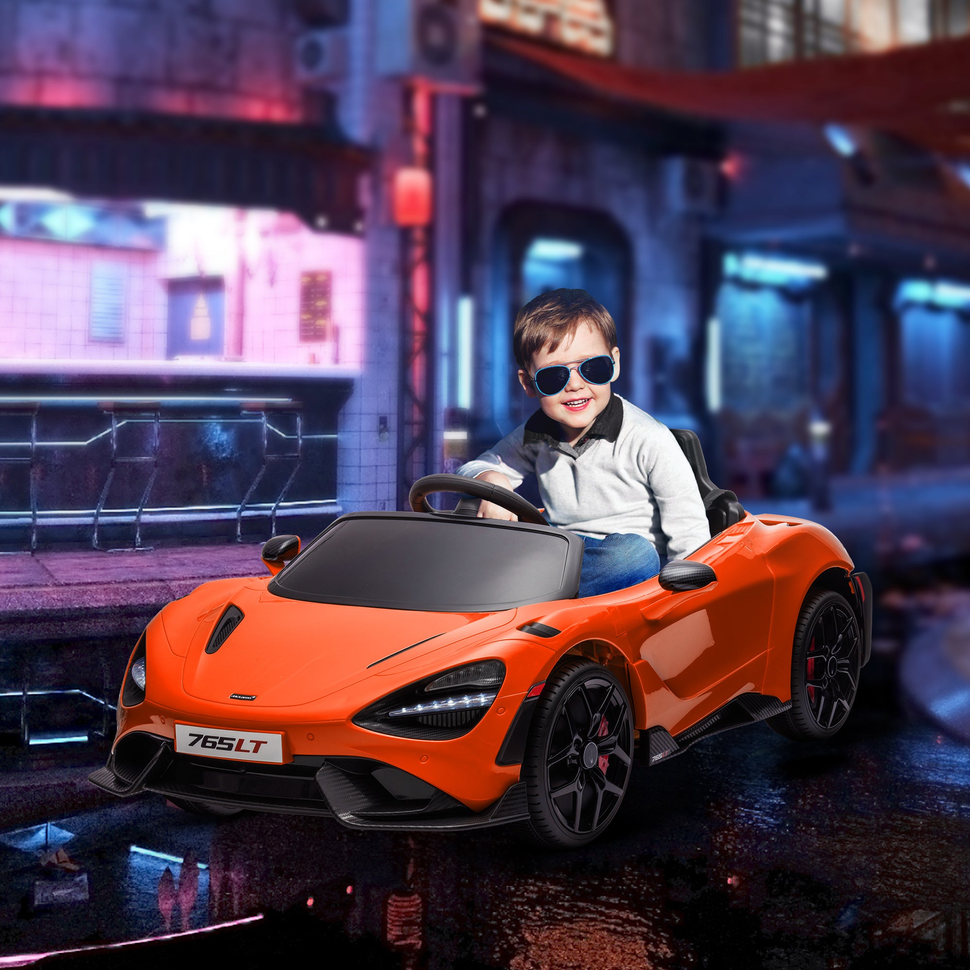 AIYAPLAY McLaren 765LT 12V Kids Ride-On Car