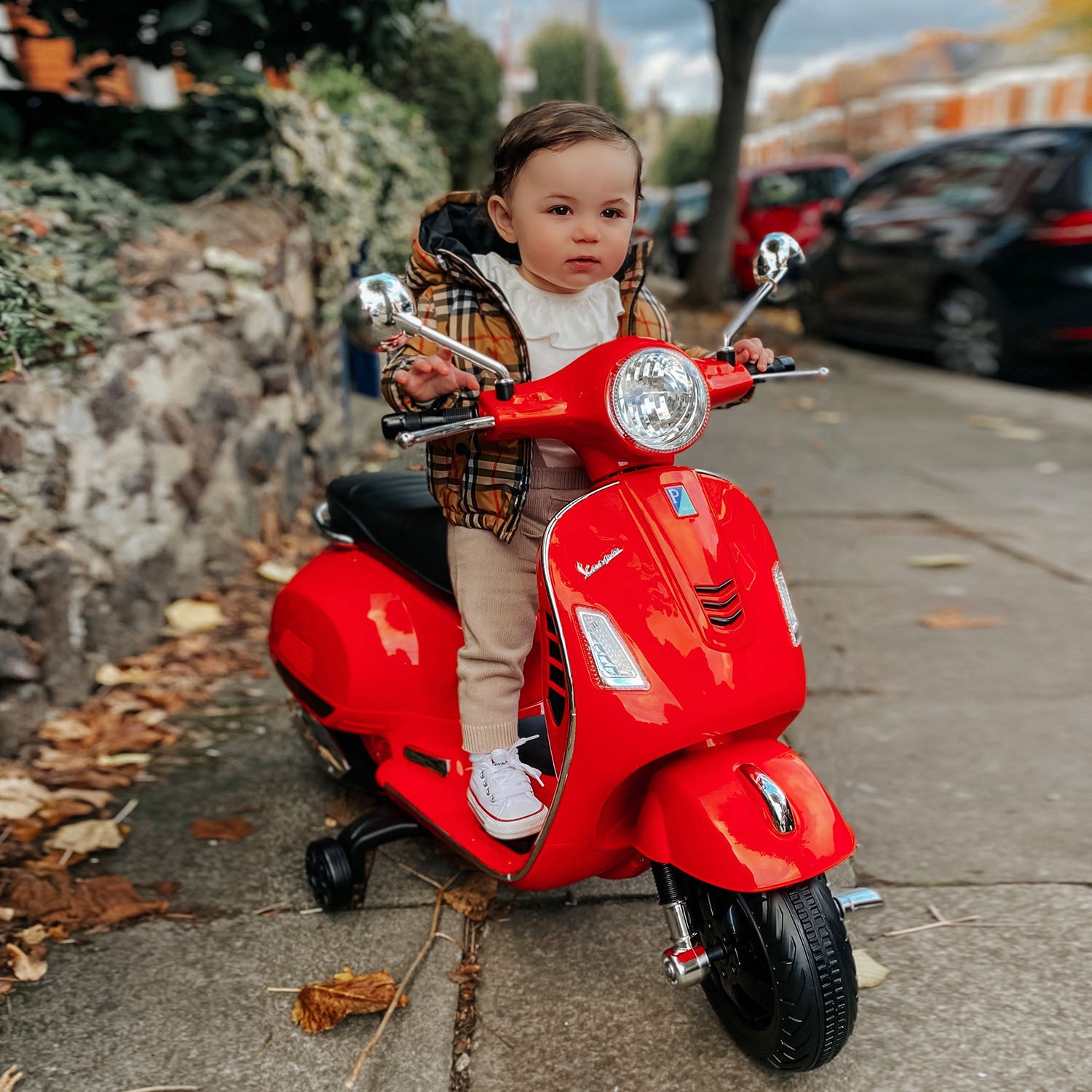 HOMCOM 6V Kids Ride-On Motorbike - Red