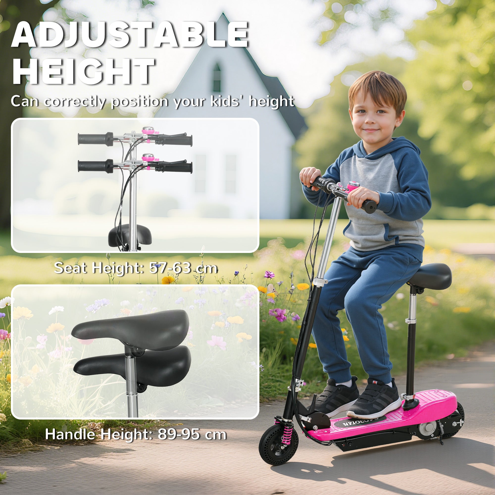 HOMCOM Kids Electric Scooter 15km/h