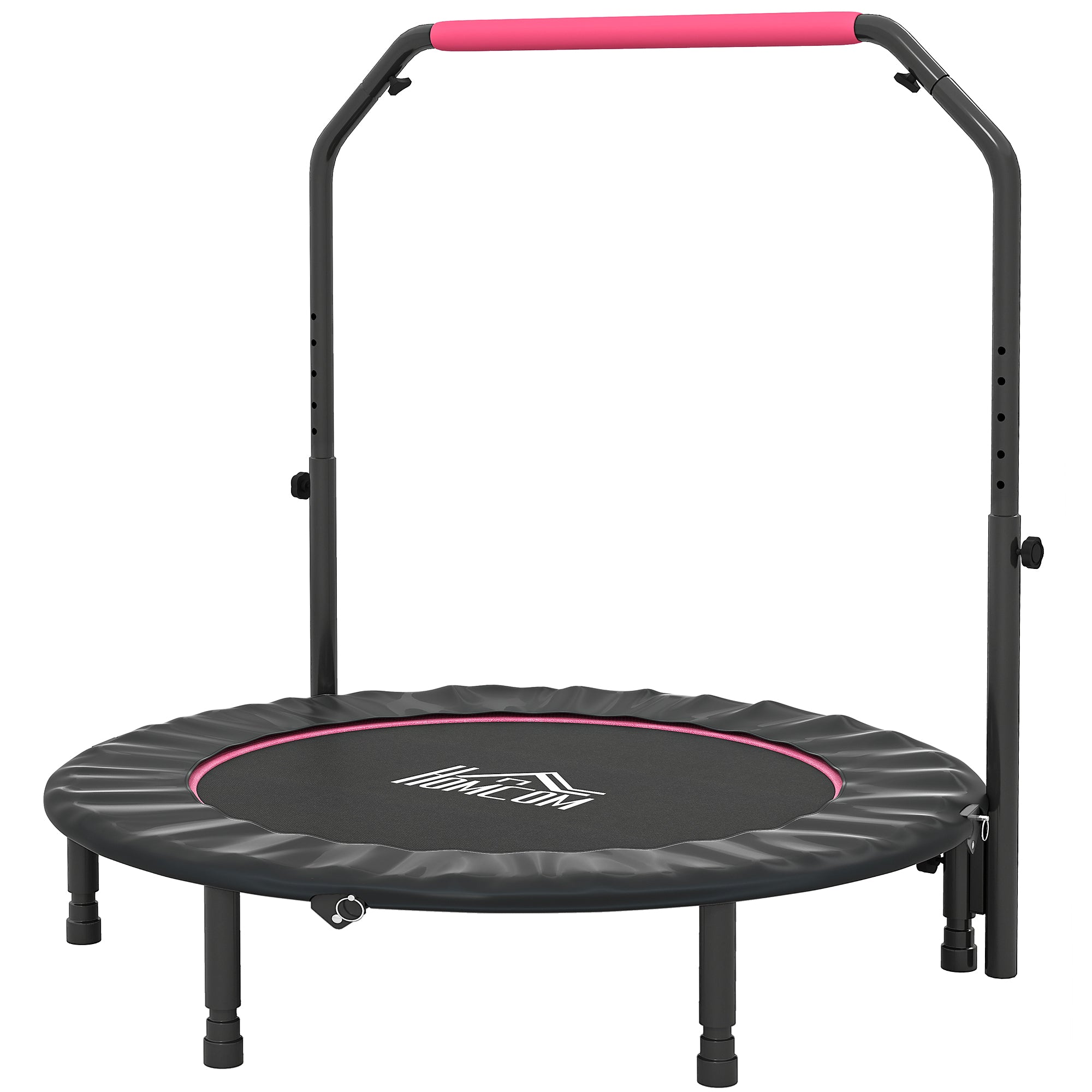 HOMCOM 48" Foldable Mini Fitness Trampoline - Black