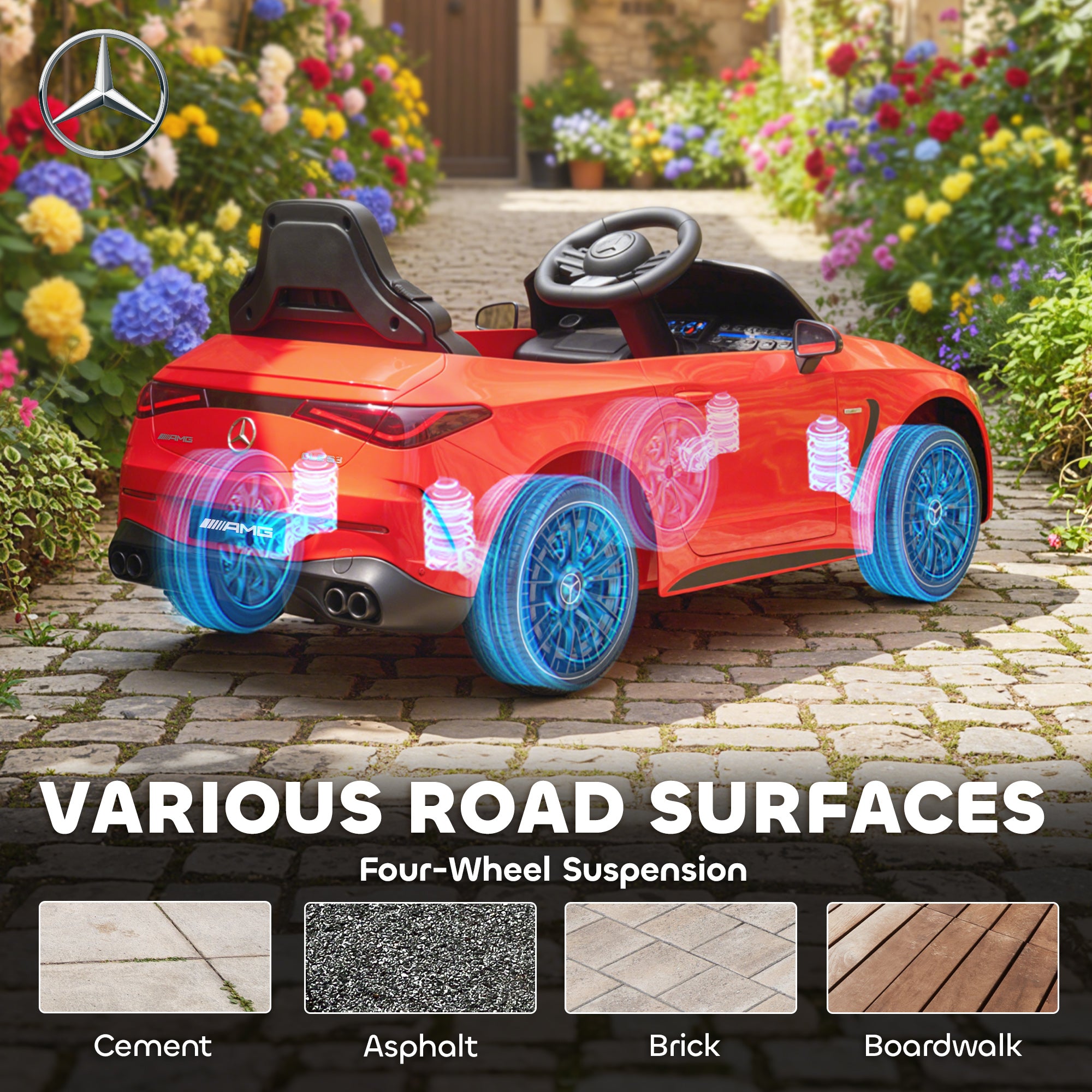 AIYAPLAY Mercedes-AMG 12V Kids Electric Ride-On Car