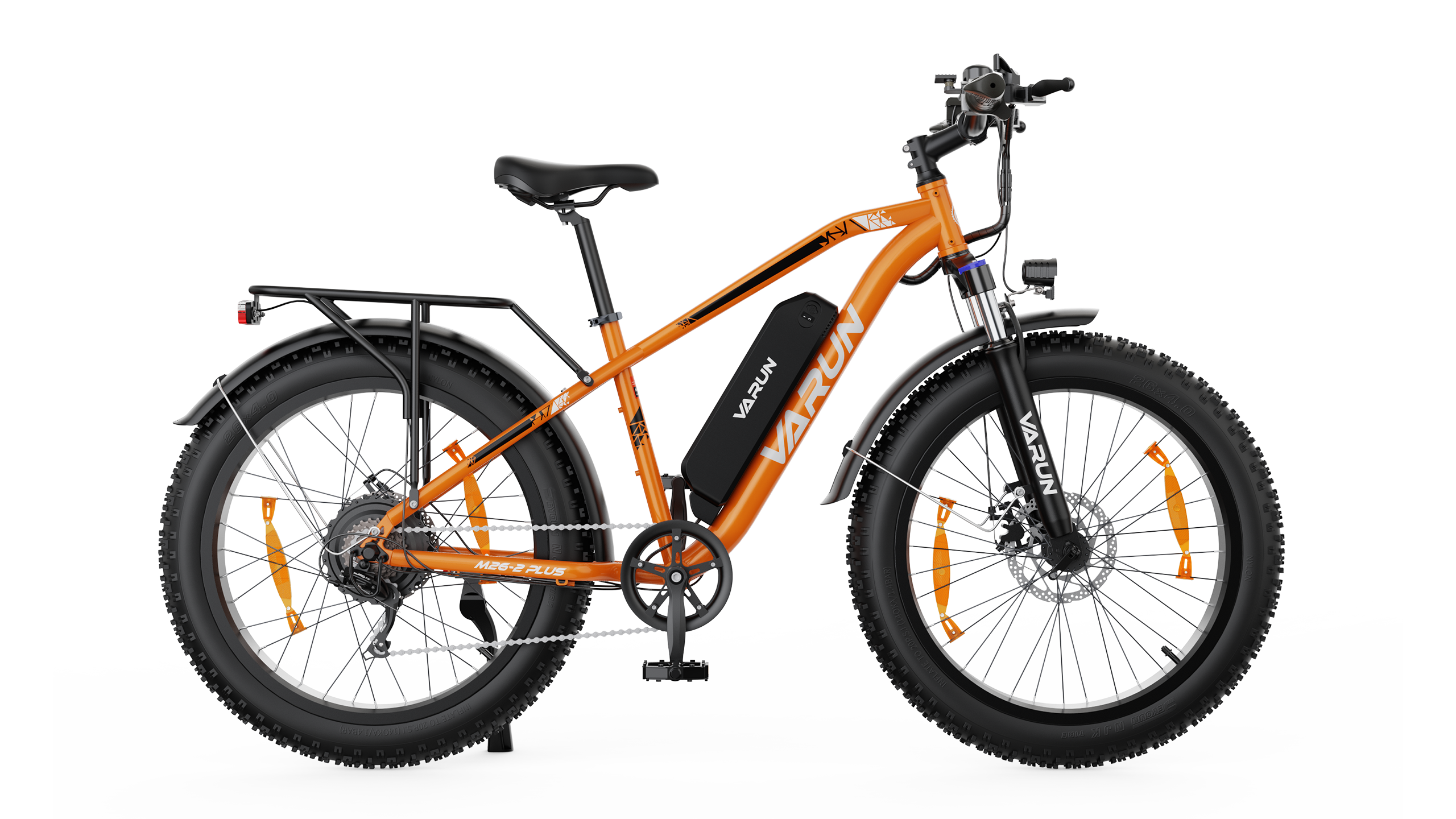 VARUN M26-2 PLUS electric bike in orange