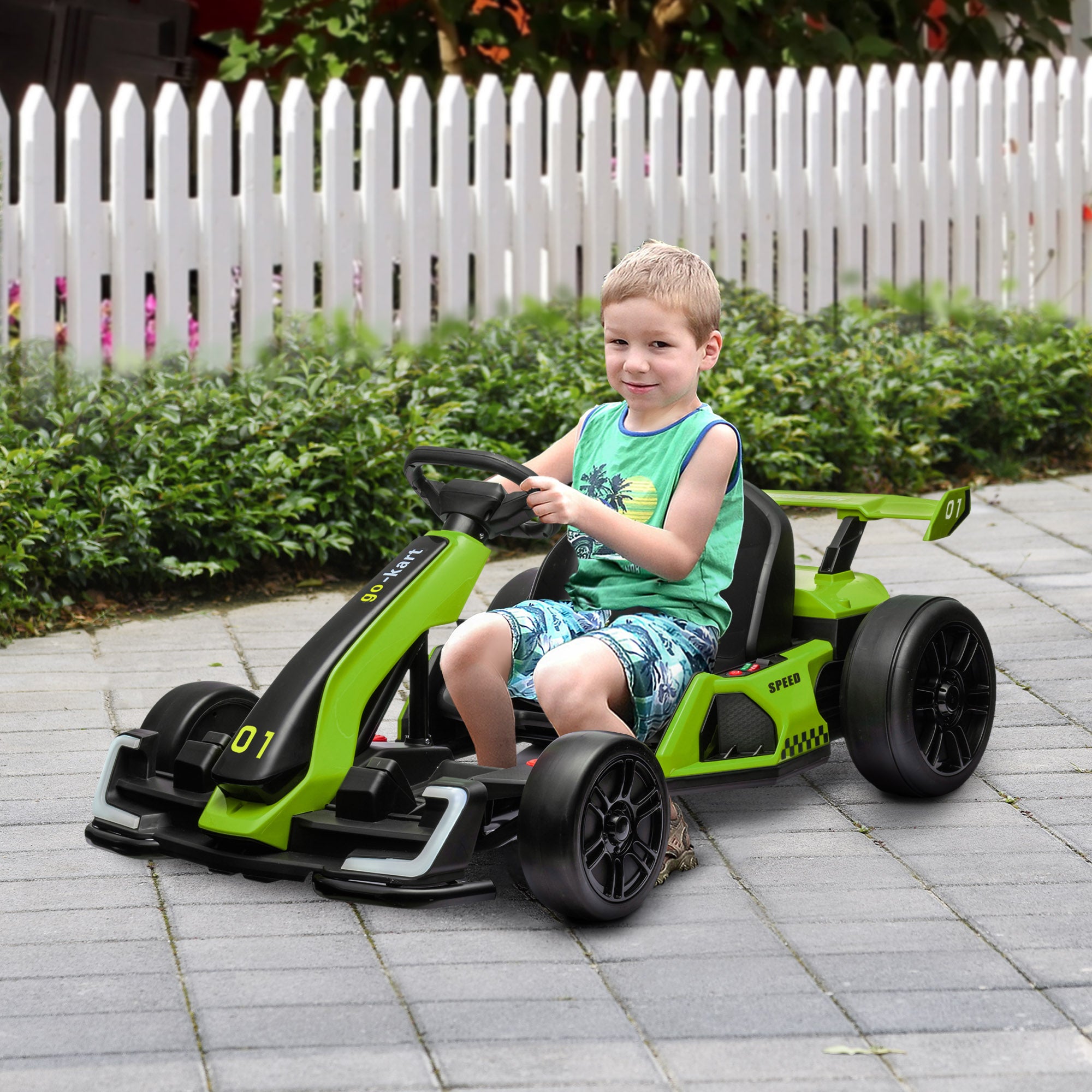 HOMCOM 24V Electric Go Kart for Kid 2