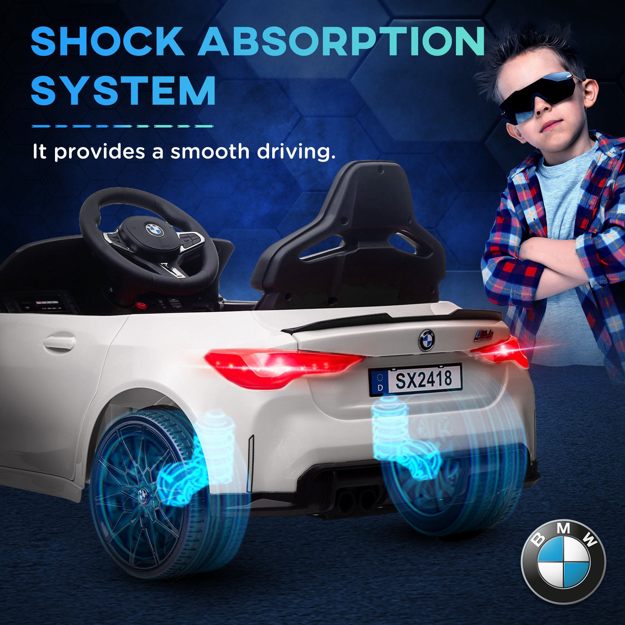 AIYAPLAY BMW 12V Kids Electric Ride-On Car