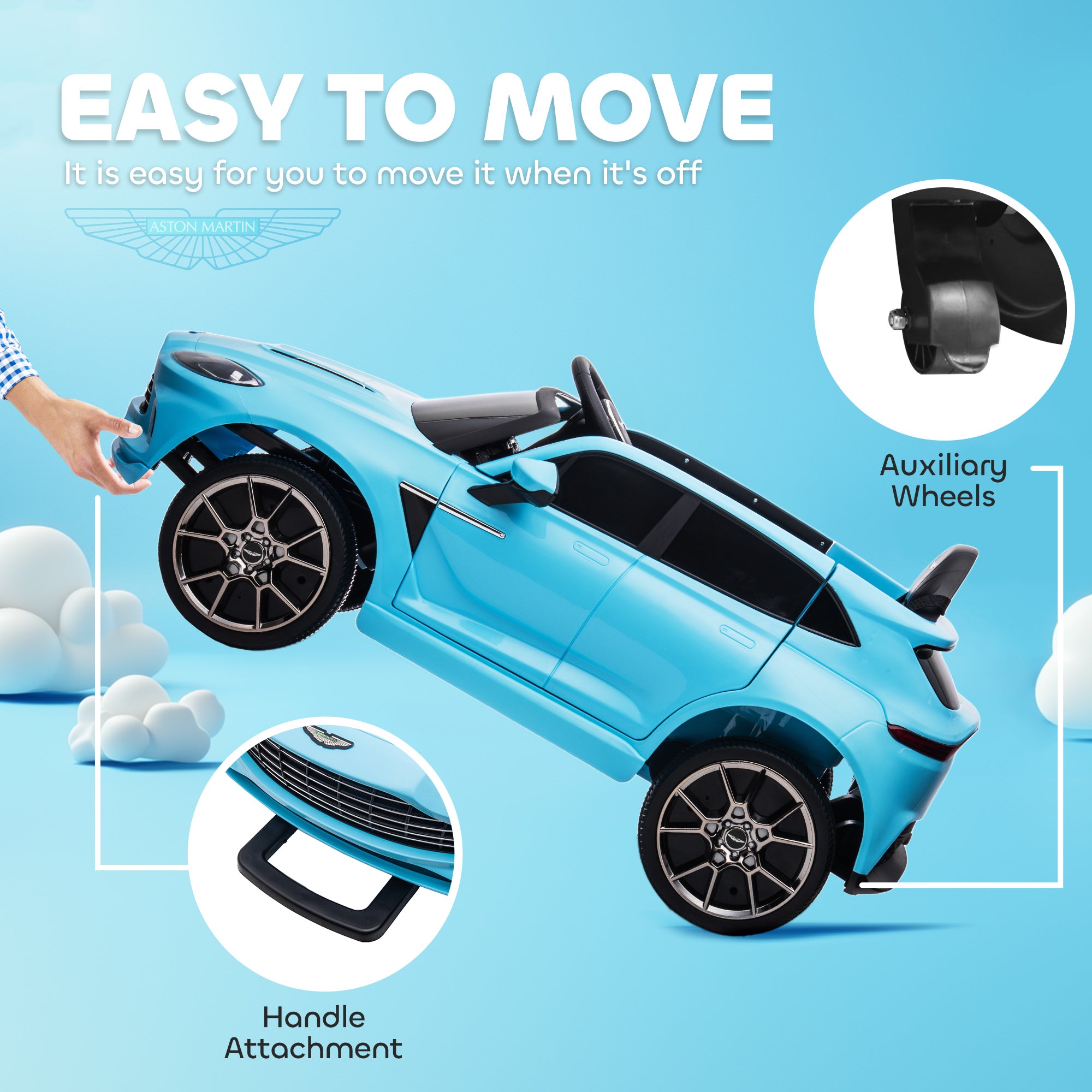AIYAPLAY Aston Martin DBX 12V Kids Ride-On Car