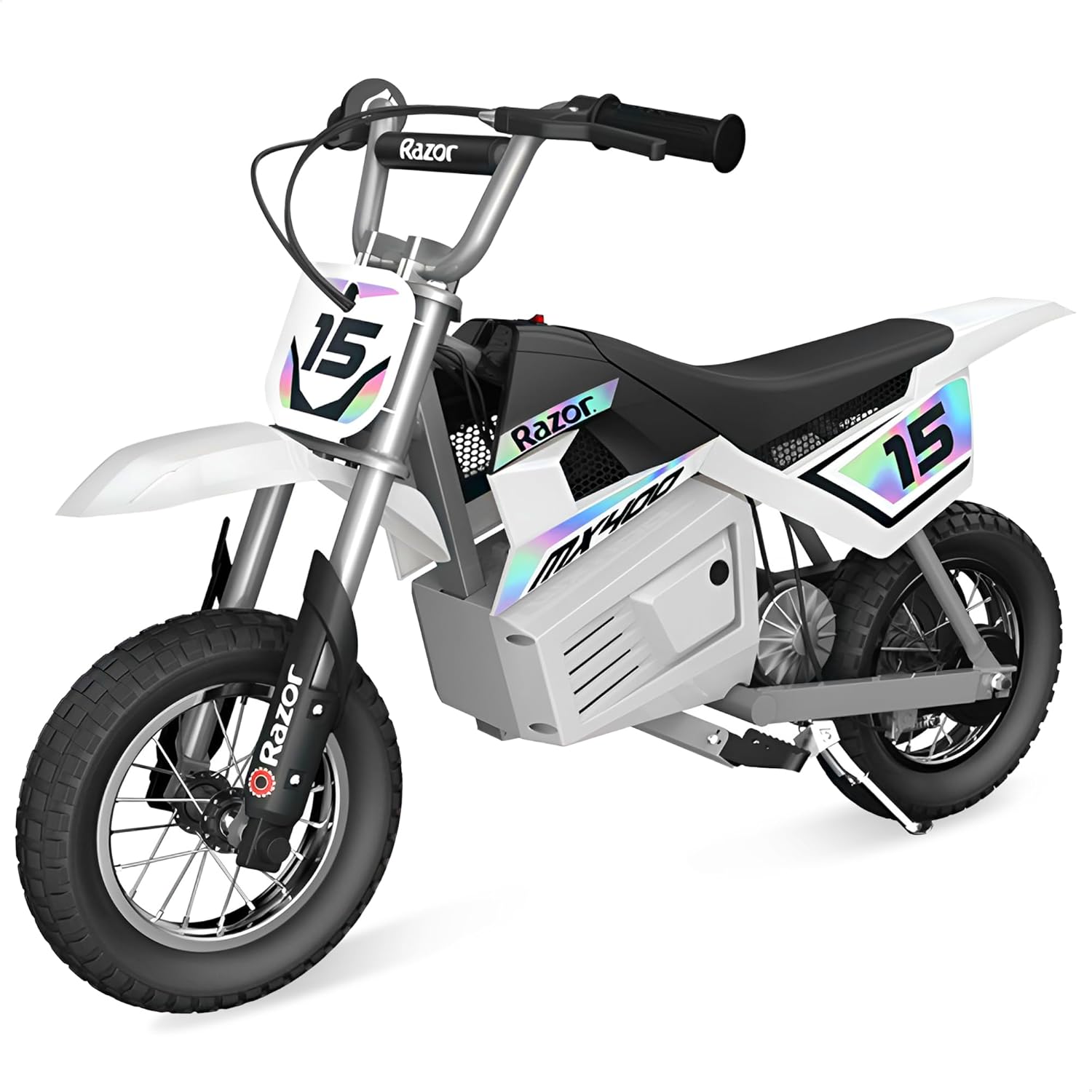 Razor MX400 Dirt Rocket Electric Motocross Bike - White