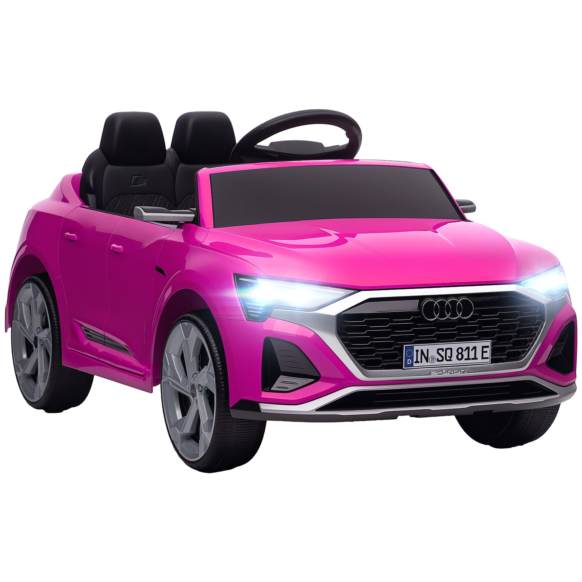 AIYAPLAY Audi Q8 e-tron 12V Kids Ride-On Car - Pink
