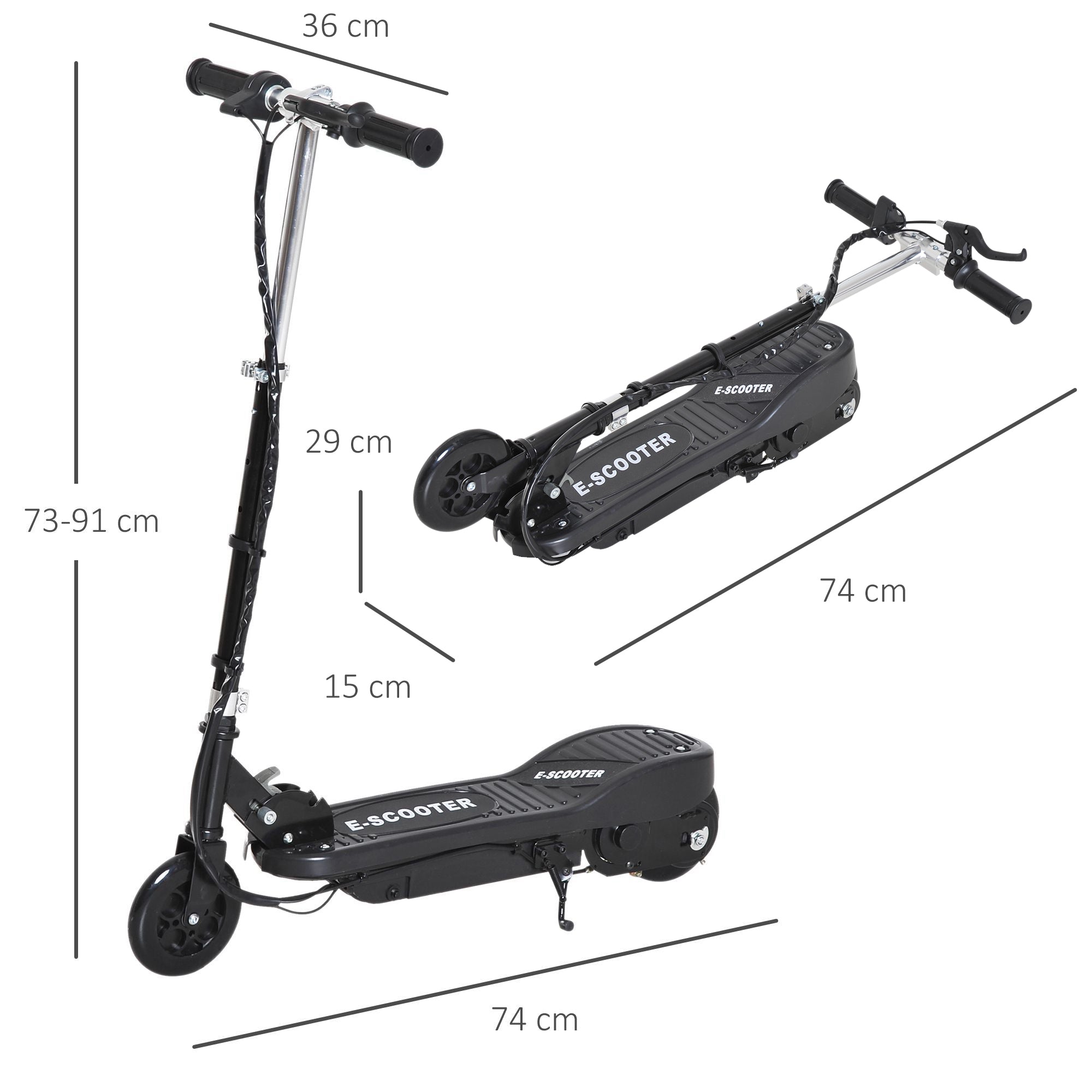 HOMCOM Folding Kids Electric Scooter