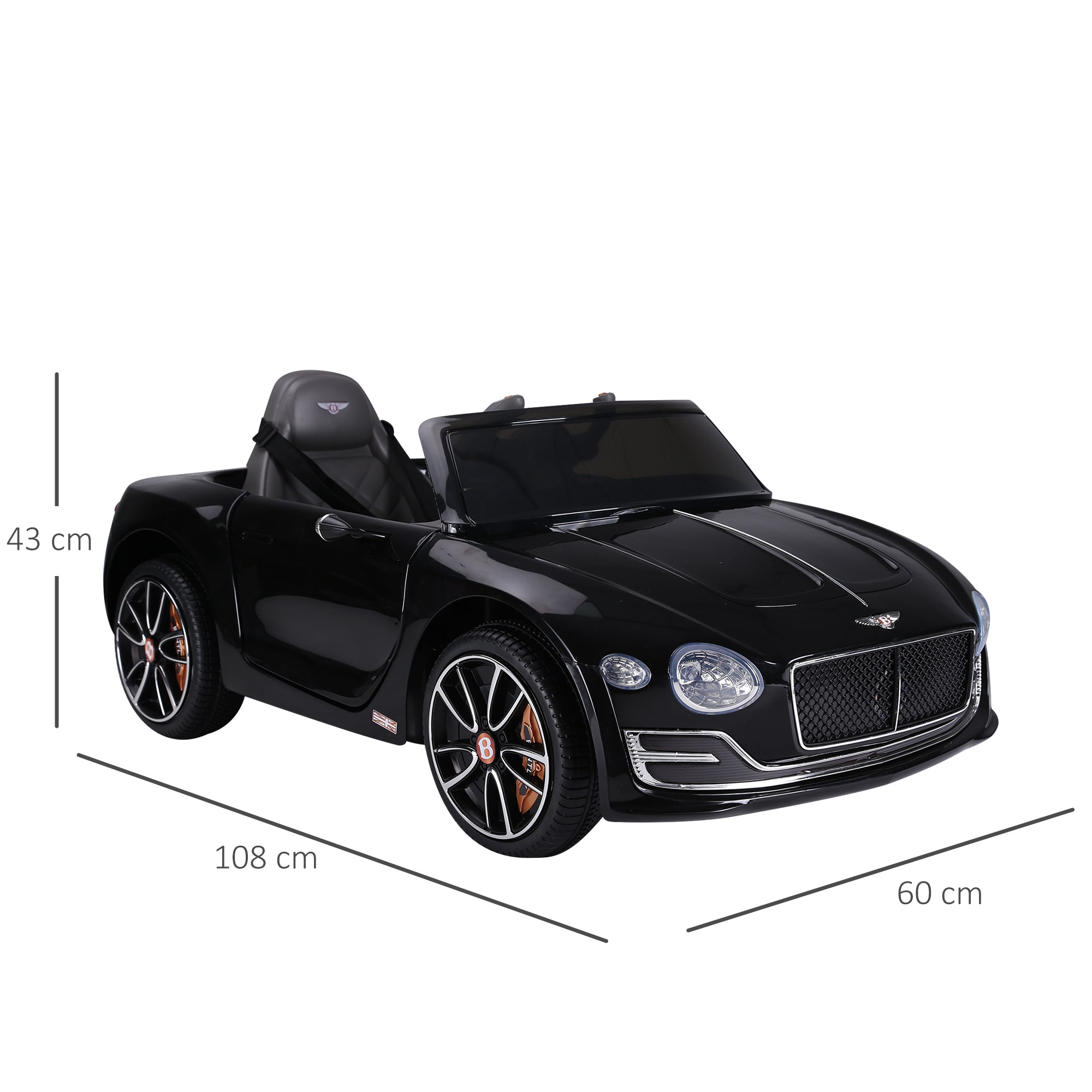 HOMCOM Bentley GT 12V Kids Ride-On Car