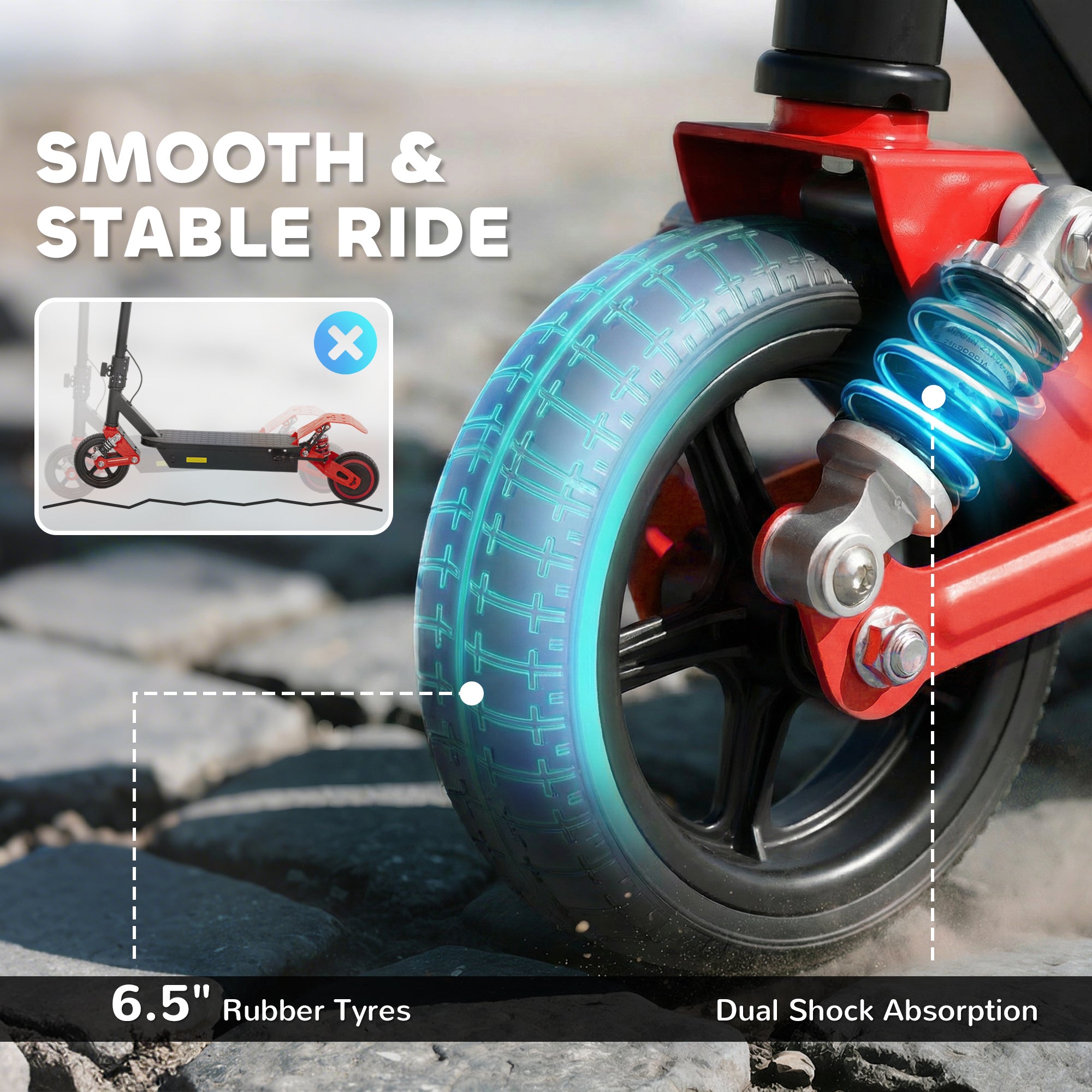 AIYAPLAY Kids Electric Scooter with LCD Display