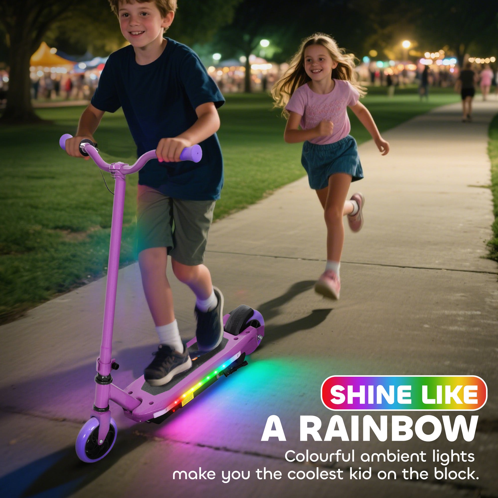 AIYAPLAY Kids Electric Scooter 6-14