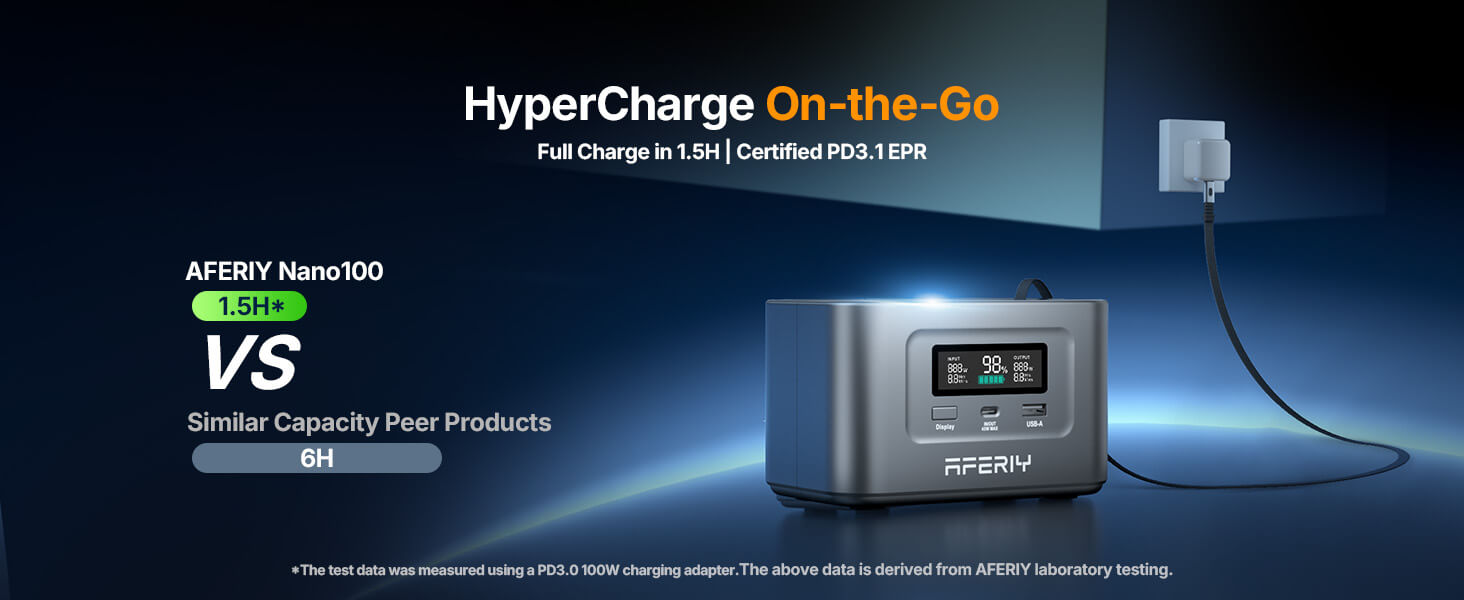 AFERIY Nano100 Portable Power Station 100W 99.2Wh product image 6