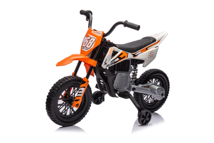 AIYAPLAY 12V Kids Electric Motorbike with Training Wheels
