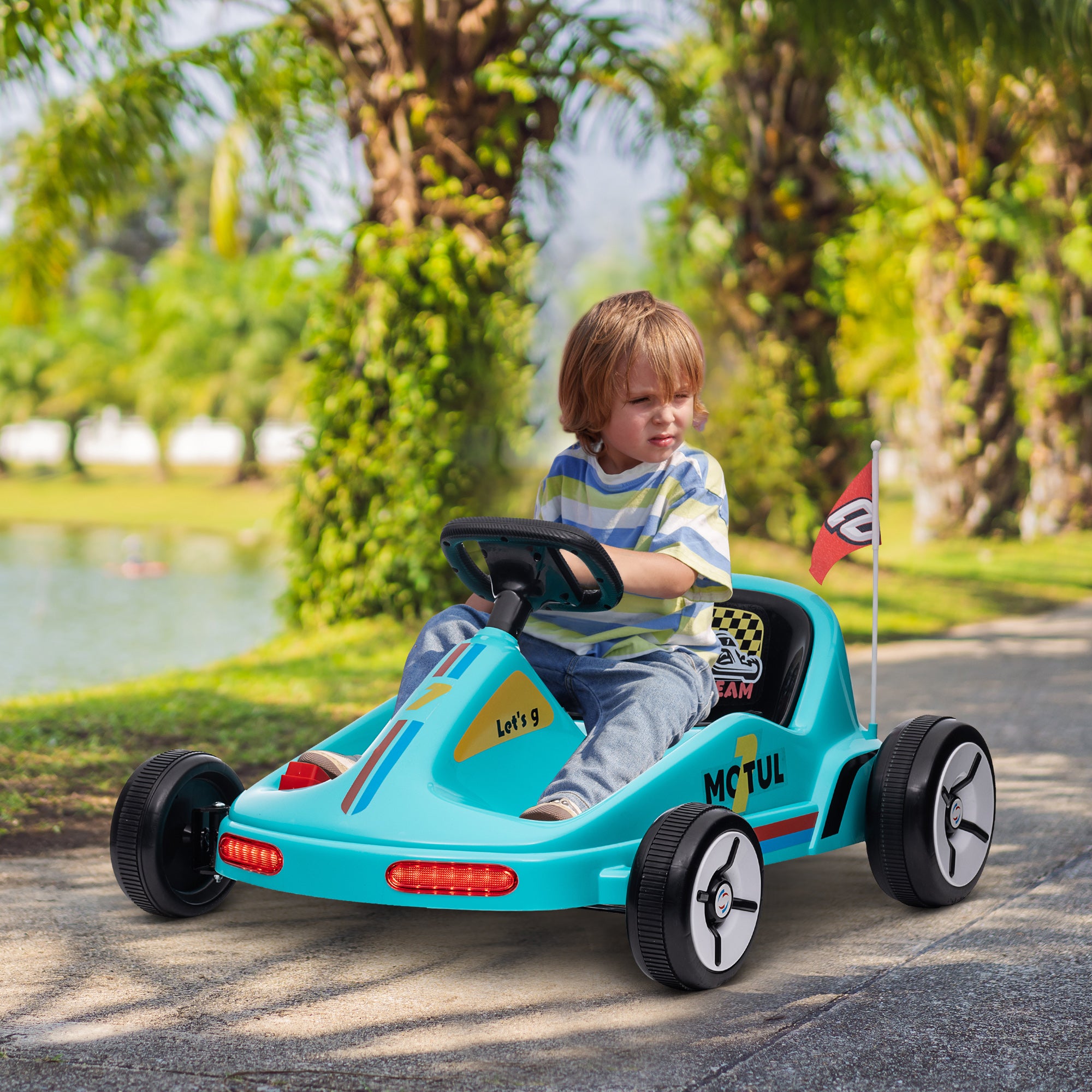 AIYAPLAY 6V Kids Electric Go-Kart