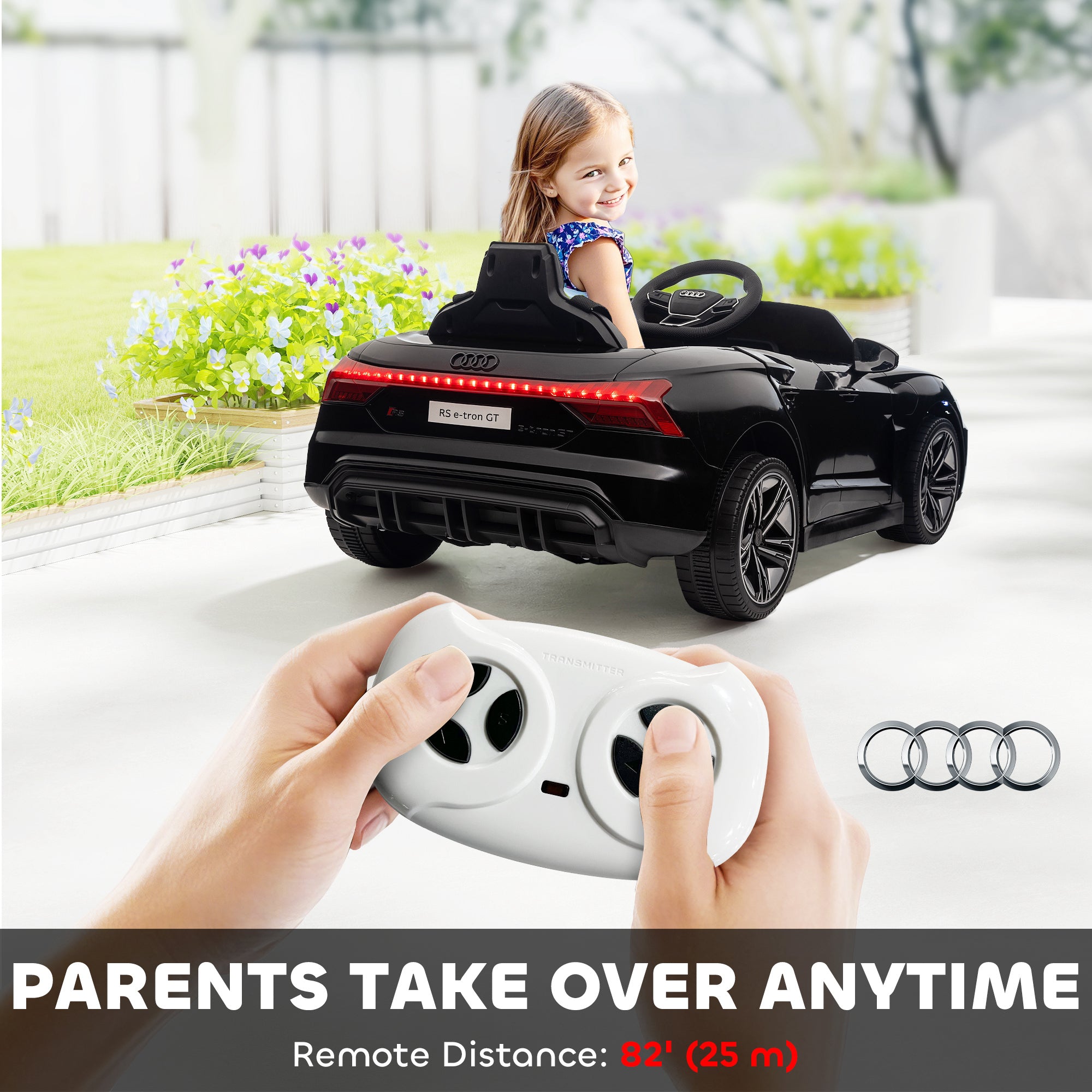 HOMCOM Audi 12V Kids Electric Ride-On Car
