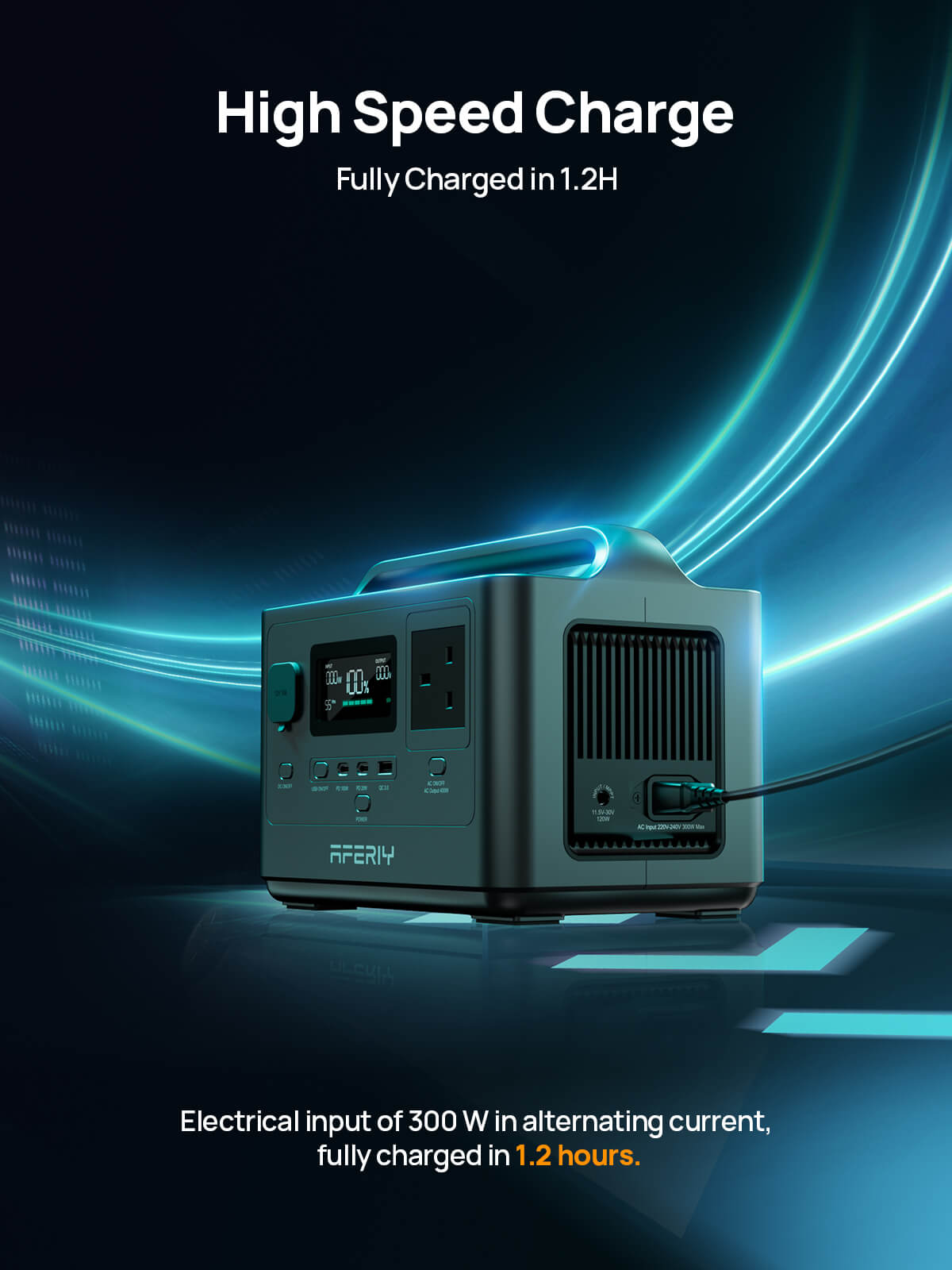 AFERIY P040 Portable Power Station 400W 256Wh product image 3