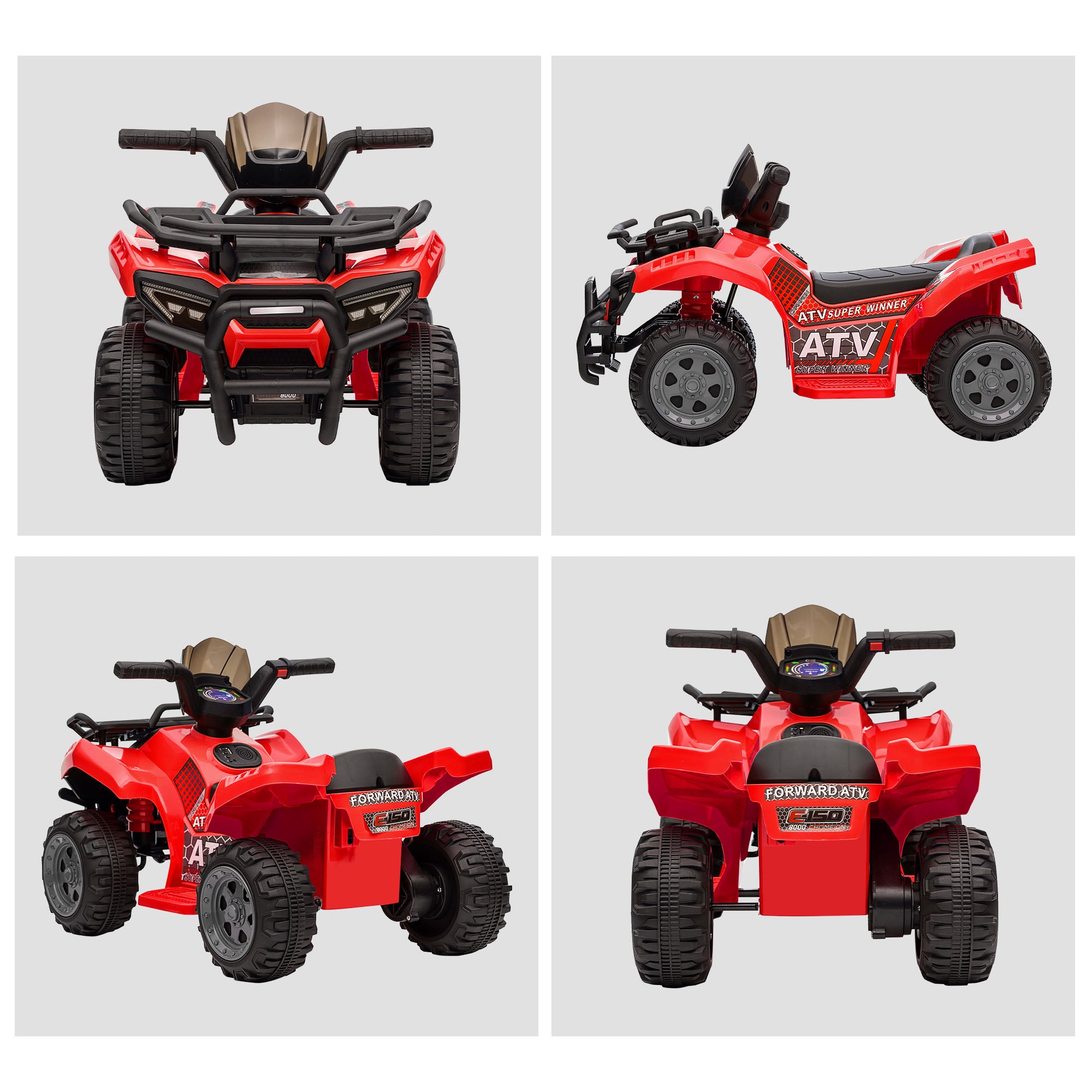 HOMCOM 6V Toddler Electric Quad Bike - Green