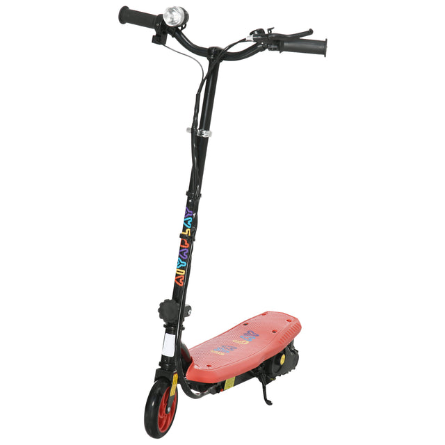 HOMCOM Kids Electric Scooter with LED Lights - Red