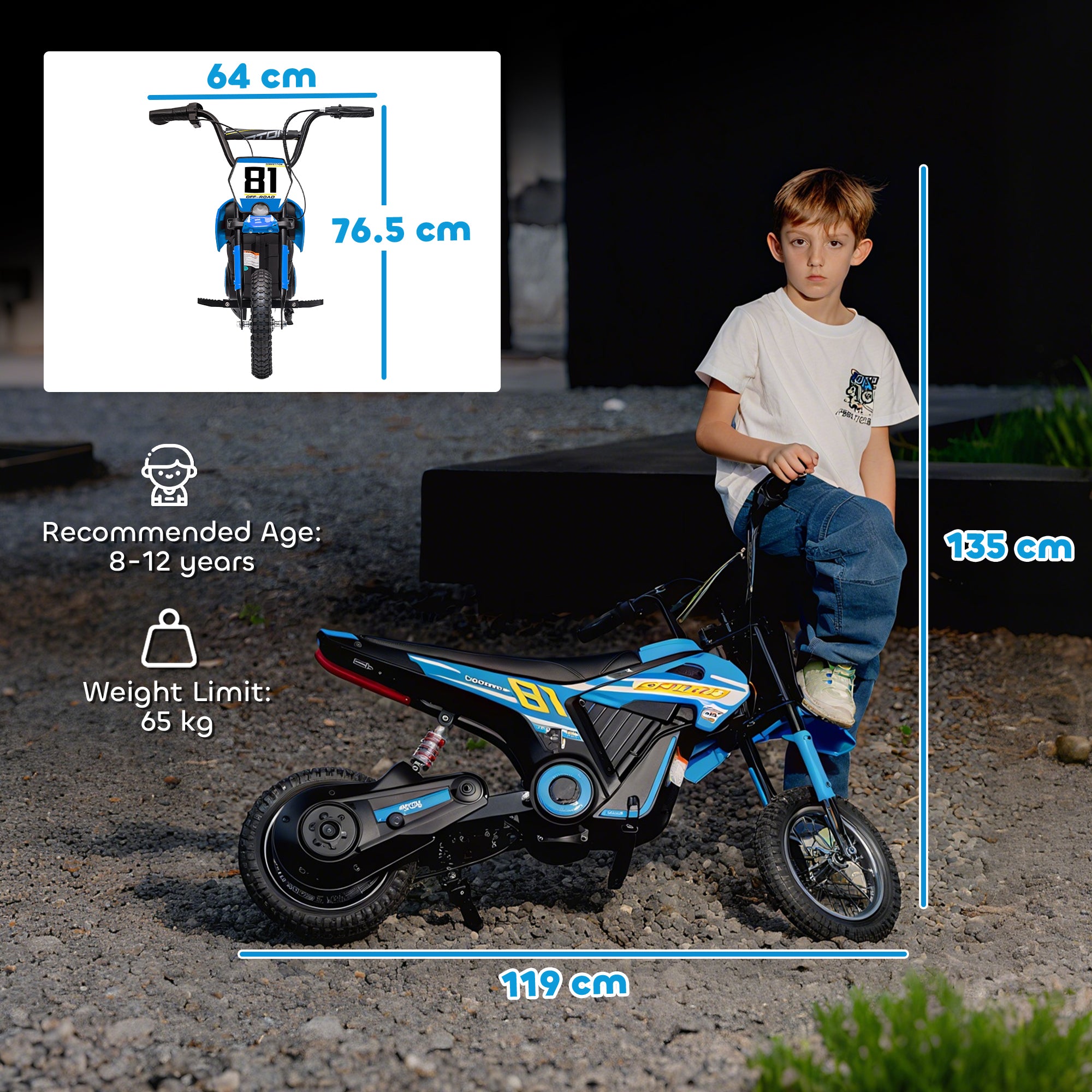 AIYAPLAY 24V Kids Electric Motorbike 9