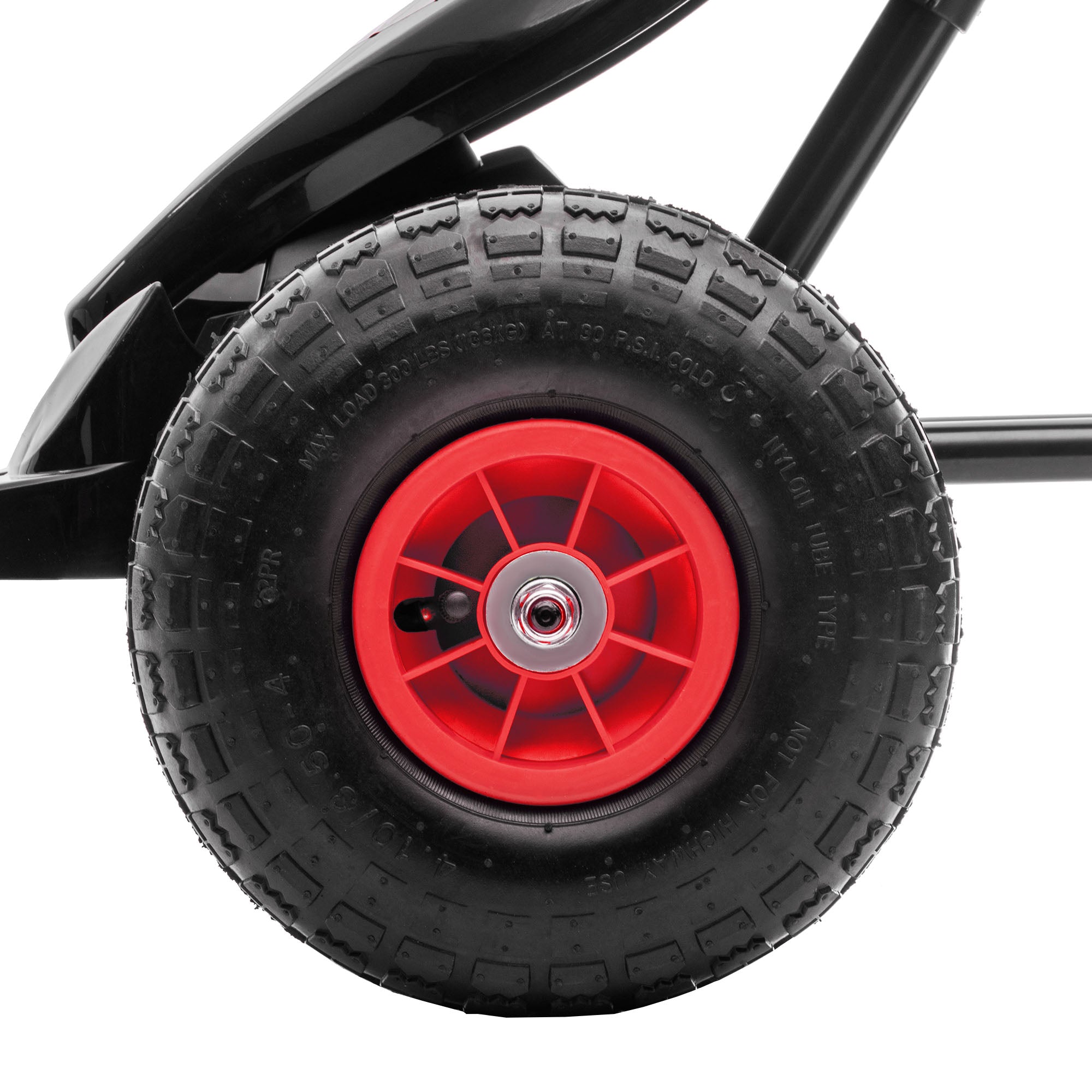 HOMCOM Kids Go Kart Adjustable Seat Inflatable Tyres