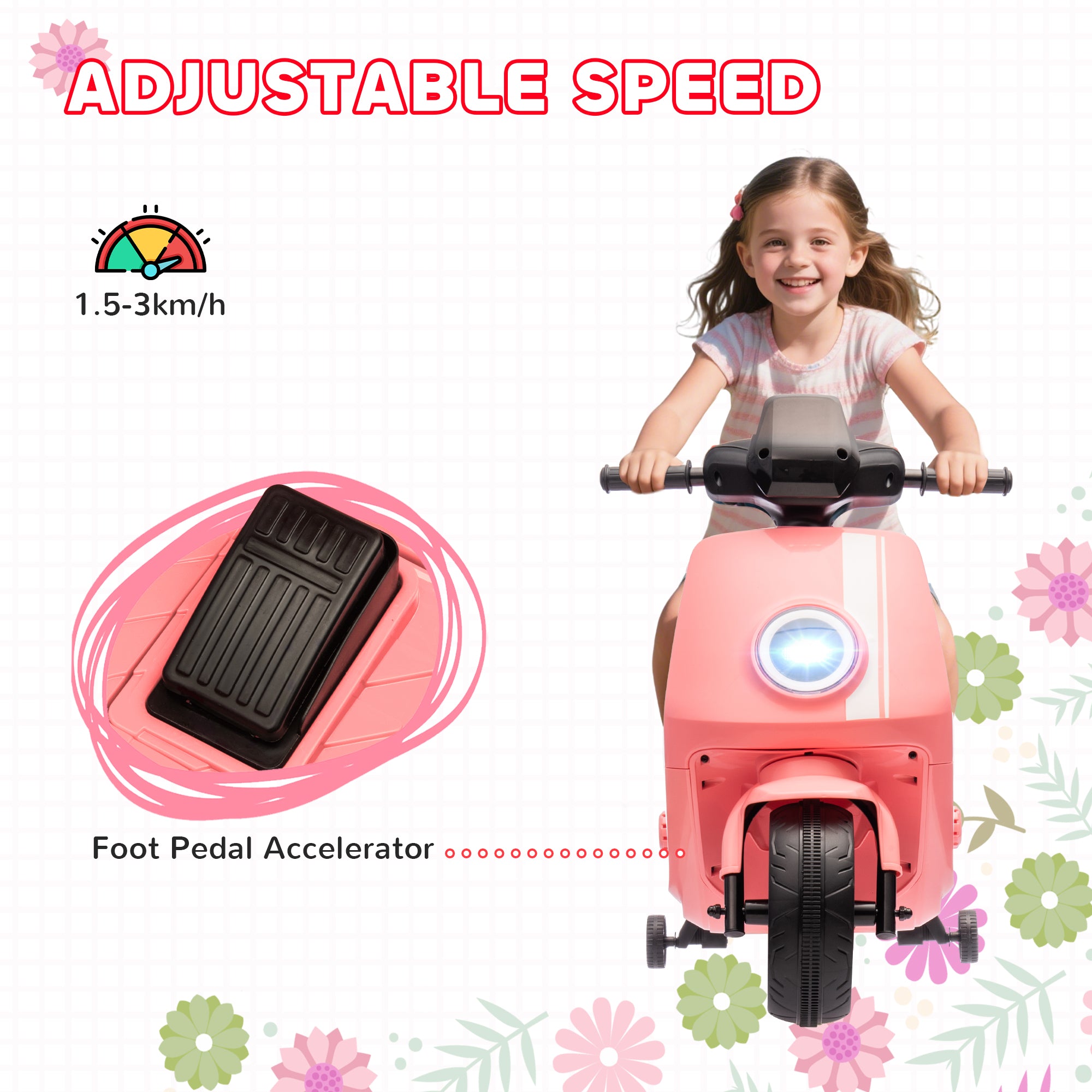 AIYAPLAY 6V Toddler Electric Motorbike