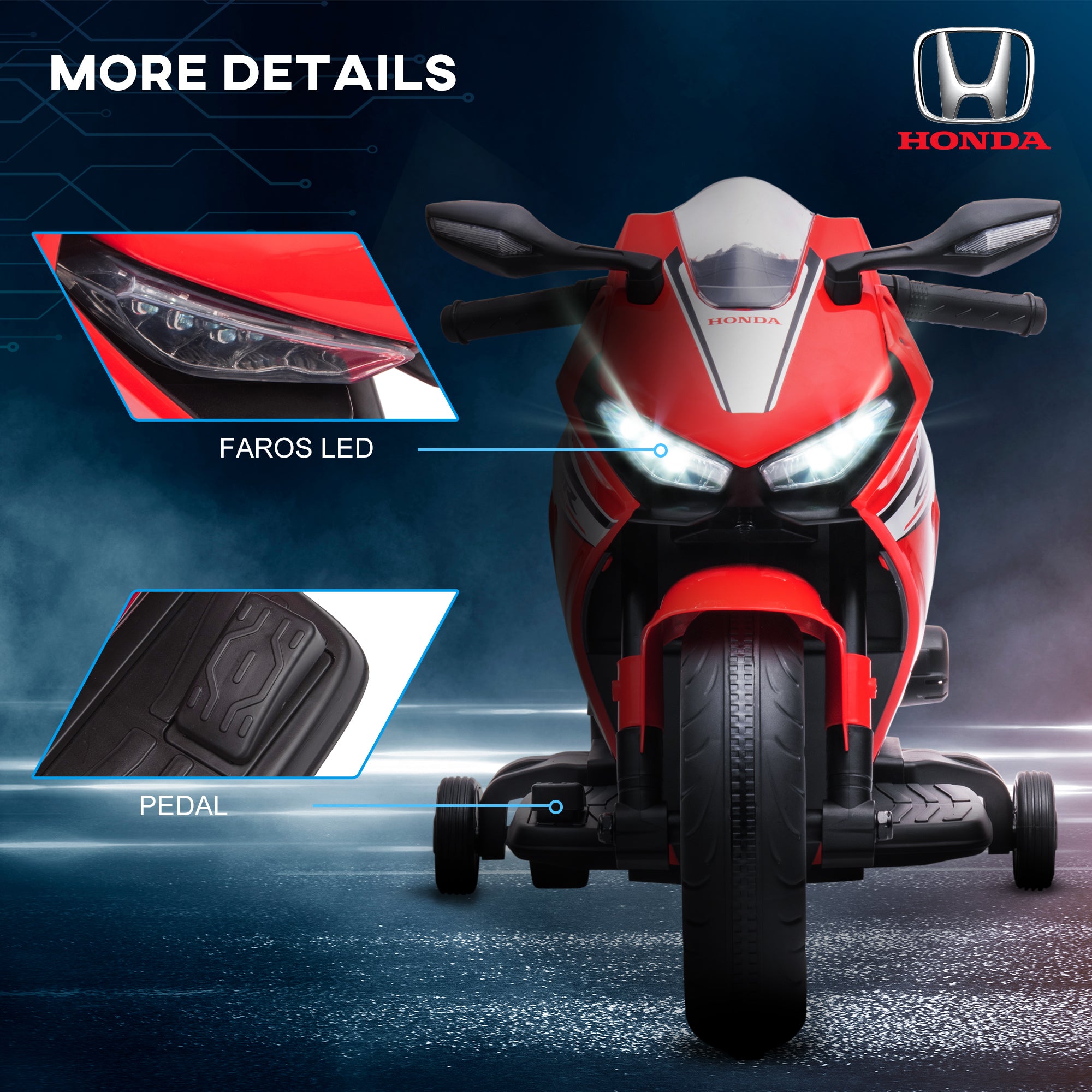 HOMCOM Honda 6V Kids Electric Motorbike