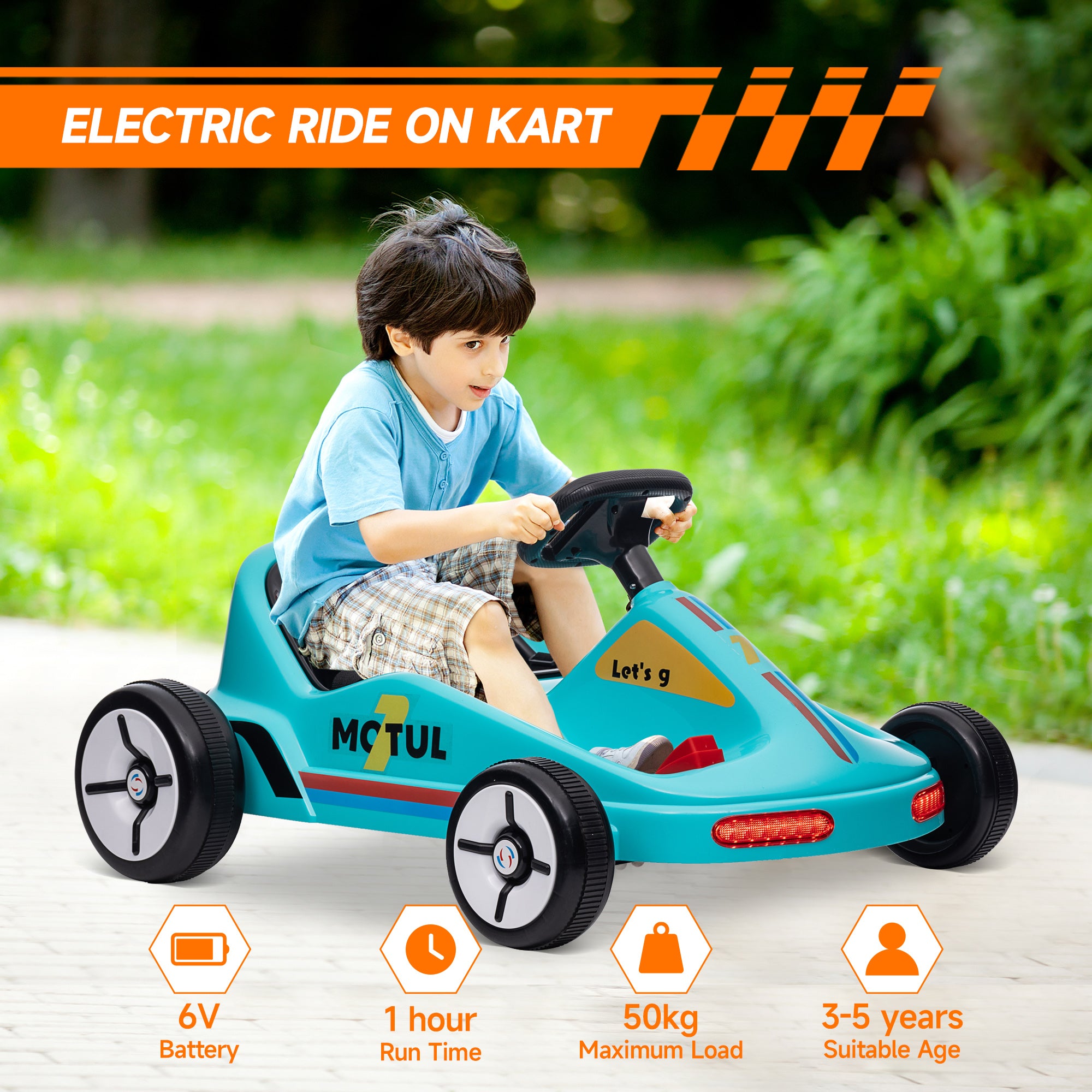 AIYAPLAY 6V Kids Electric Go-Kart