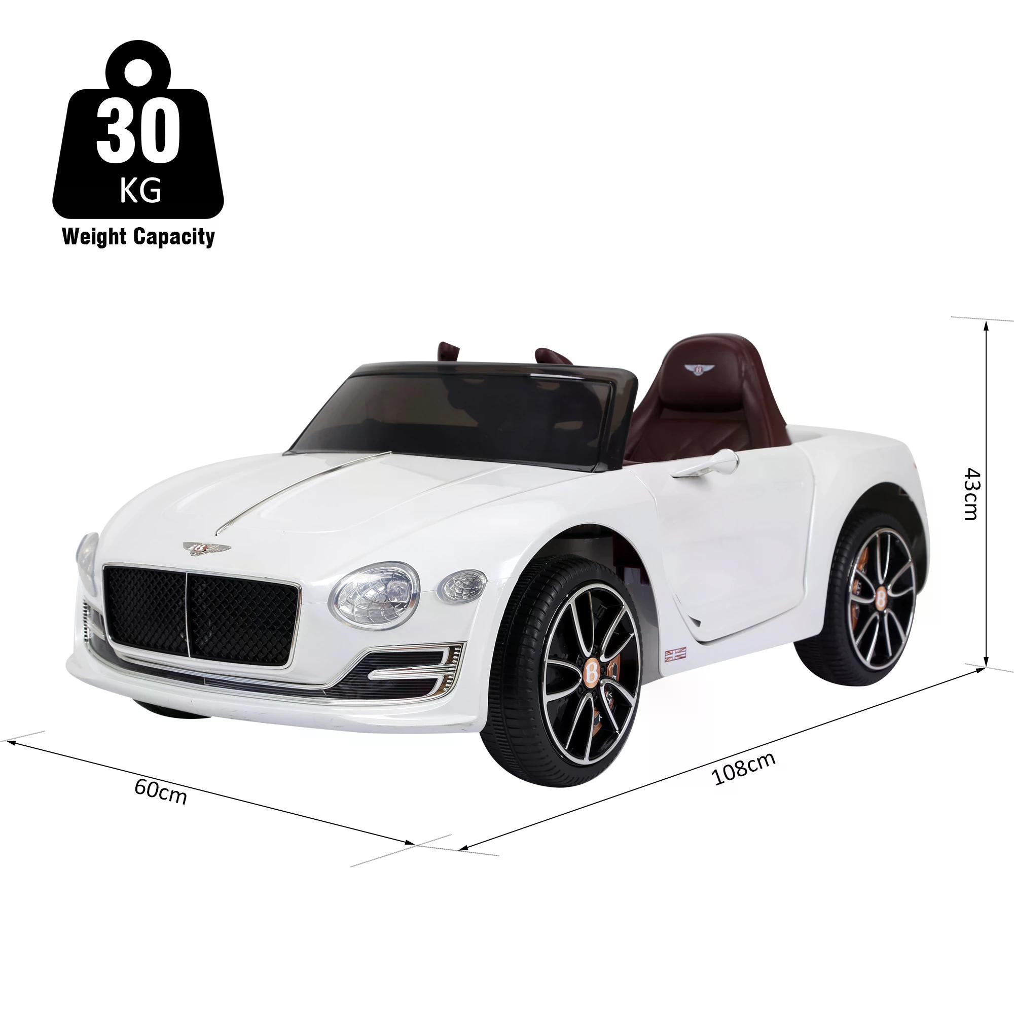HOMCOM Kids Electric Ride-On Car with LED Lights