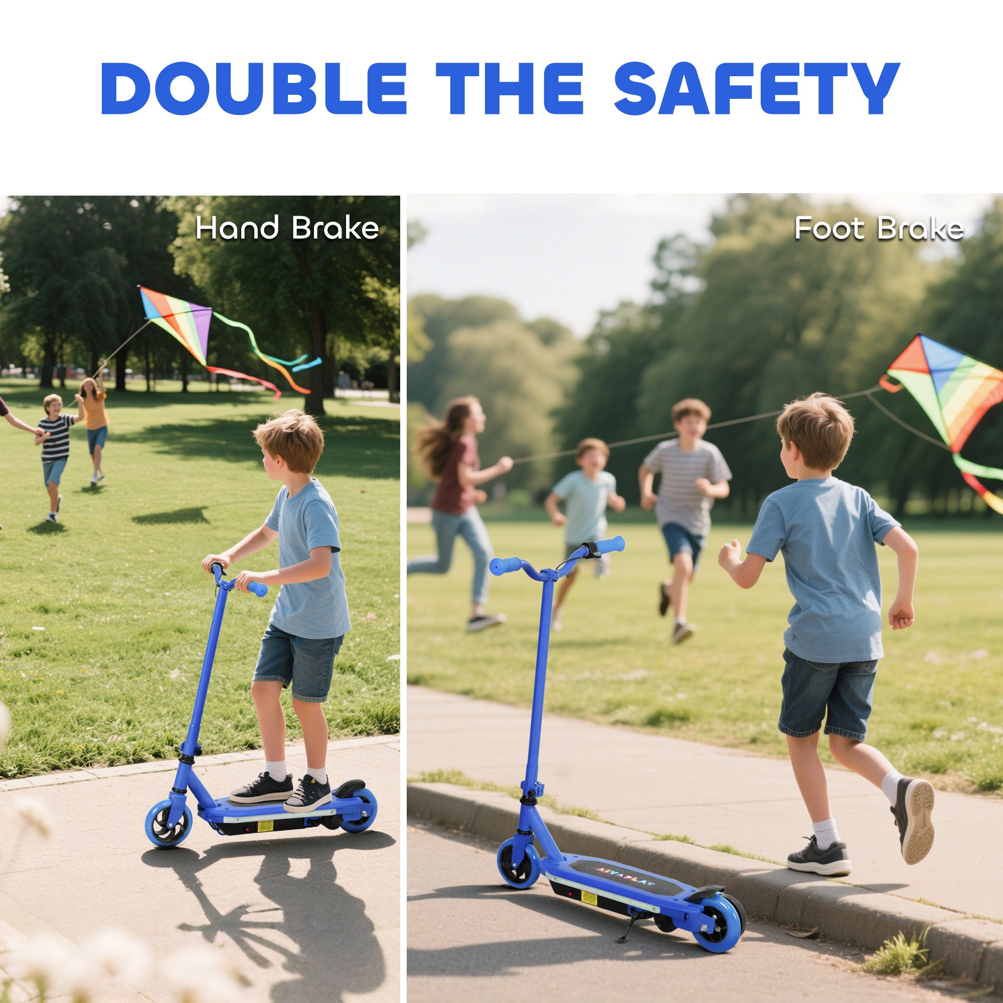 AIYAPLAY Kids Electric Scooter 6-14