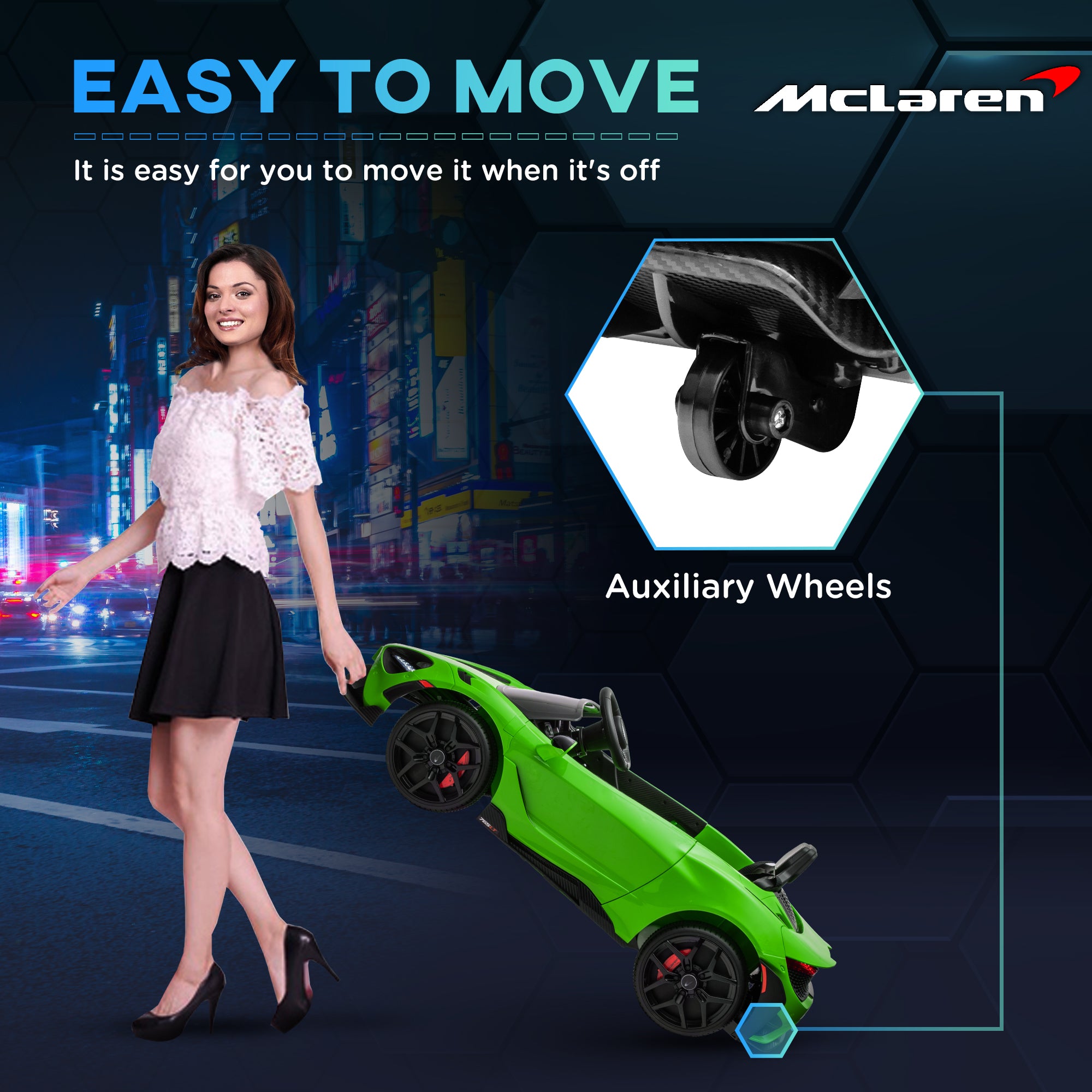 AIYAPLAY McLaren 765LT 12V Kids Ride-On Car