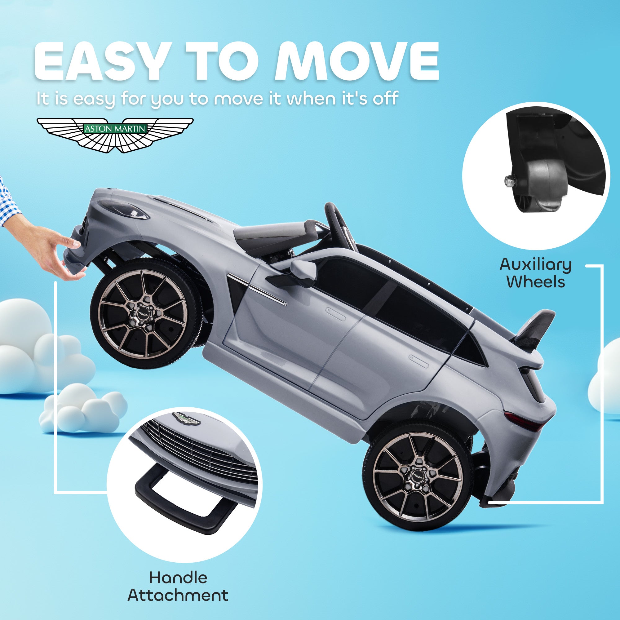 AIYAPLAY Aston Martin DBX 12V Kids Ride-On Car