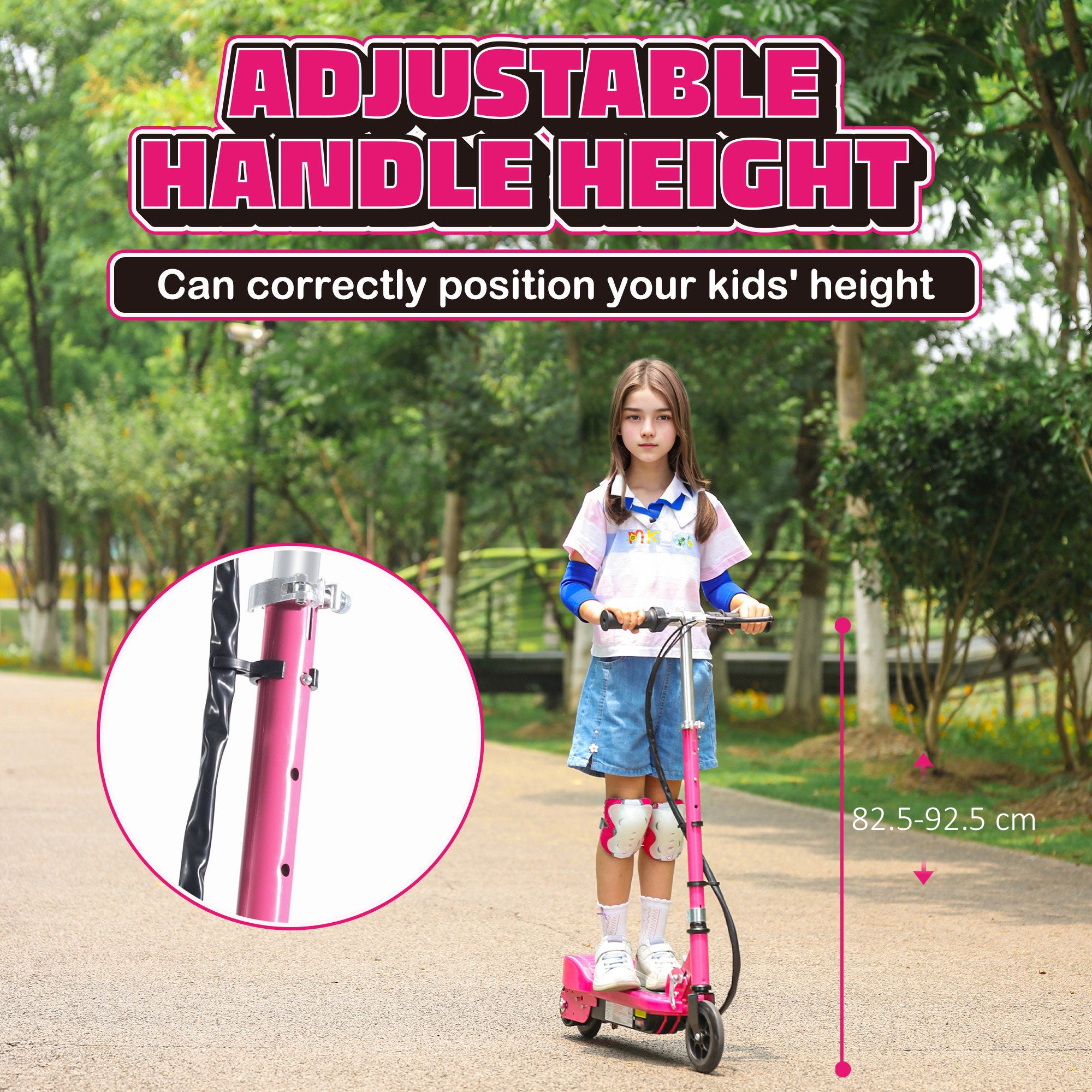 HOMCOM Foldable Kids Electric Scooter