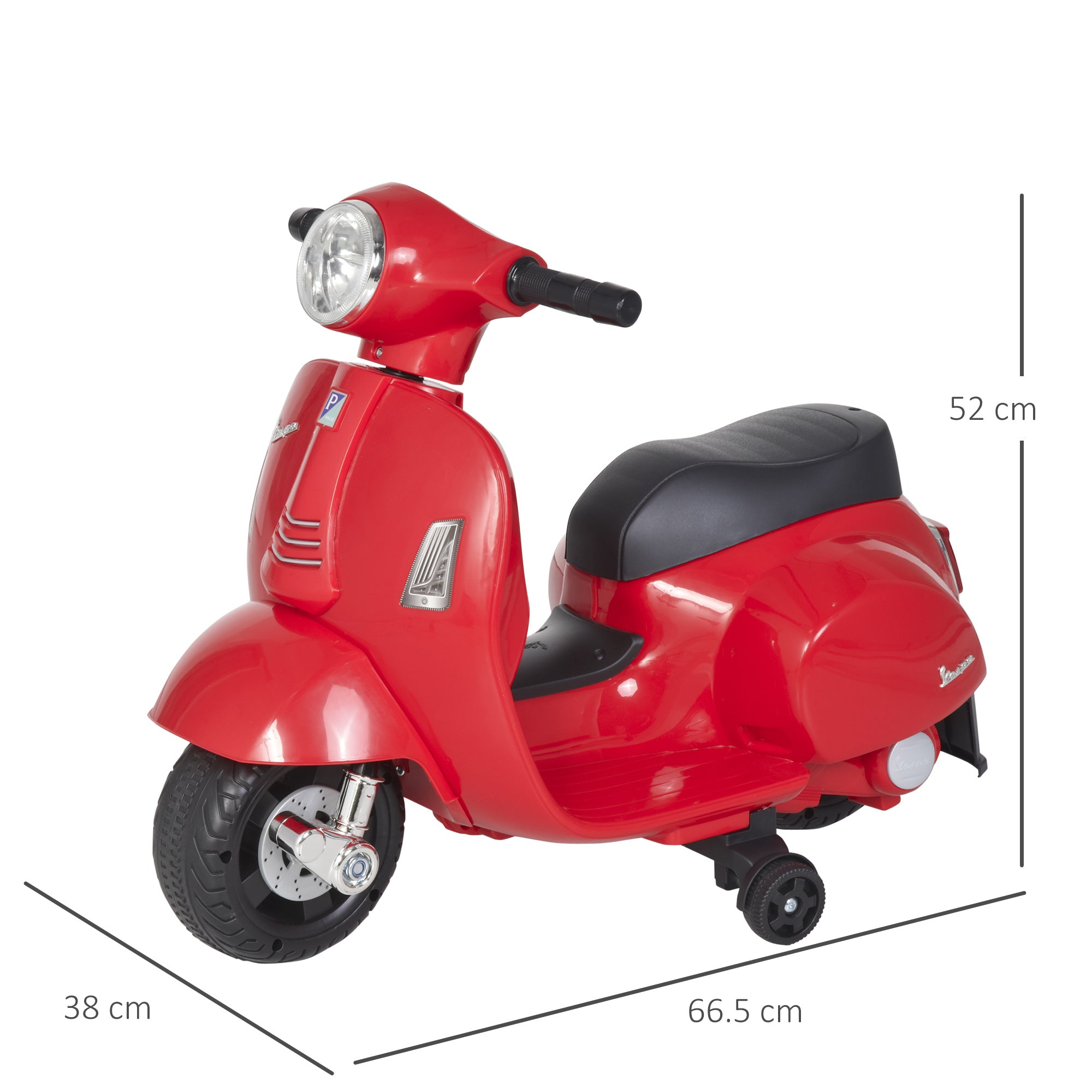 HOMCOM Vespa 6V Kids Electric Motorbike