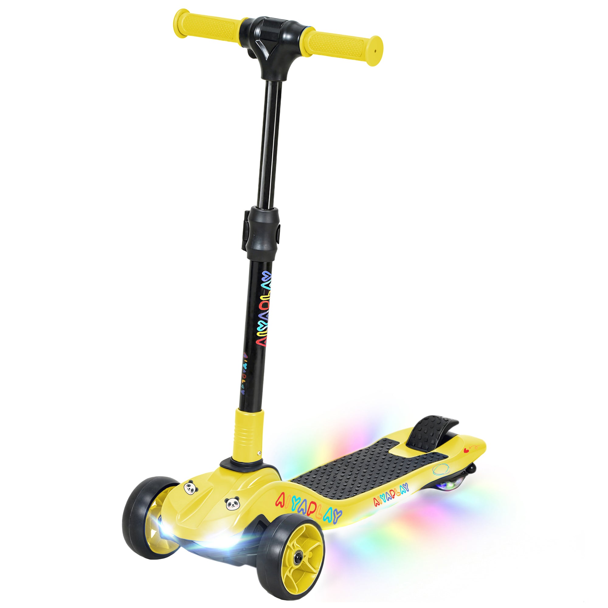 AIYAPLAY 3-Wheel Kids Electric Scooter - Yellow