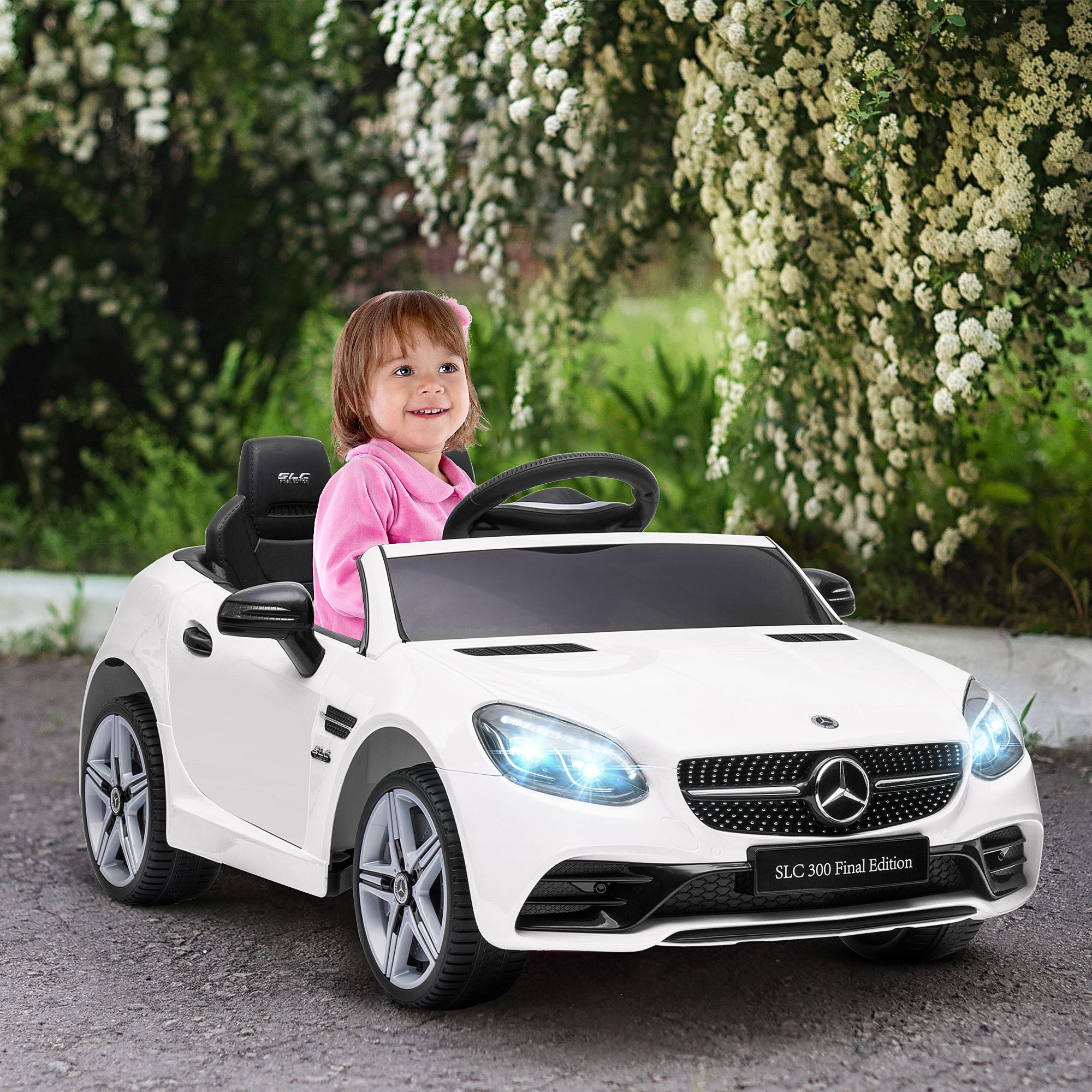 HOMCOM Mercedes-Benz SLC 300 12V Kids Ride-On Car