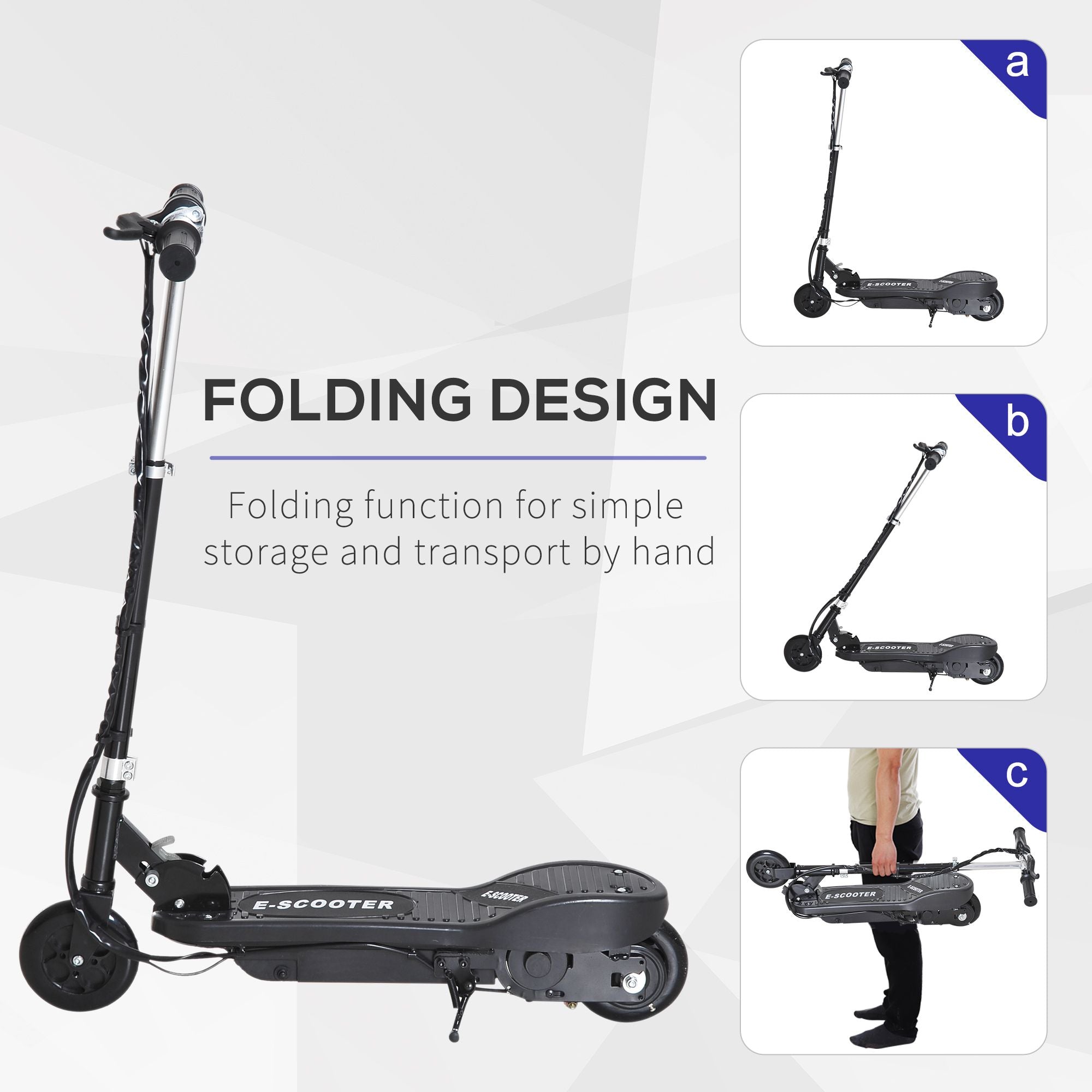 HOMCOM Folding Kids Electric Scooter