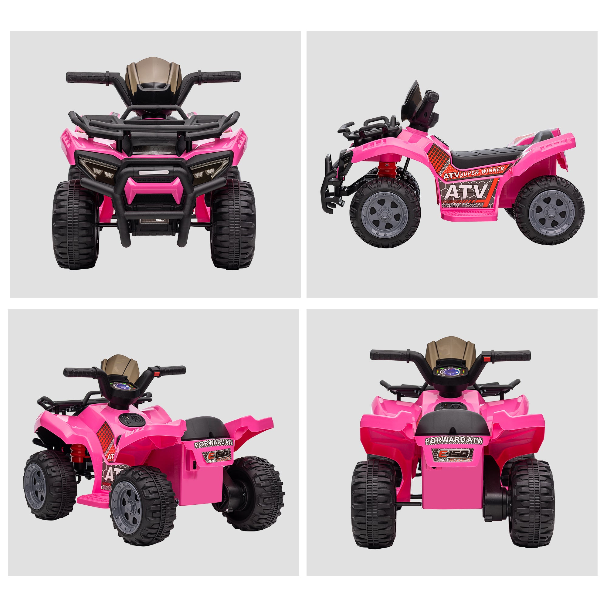 HOMCOM 6V Toddler Electric Quad Bike - Green