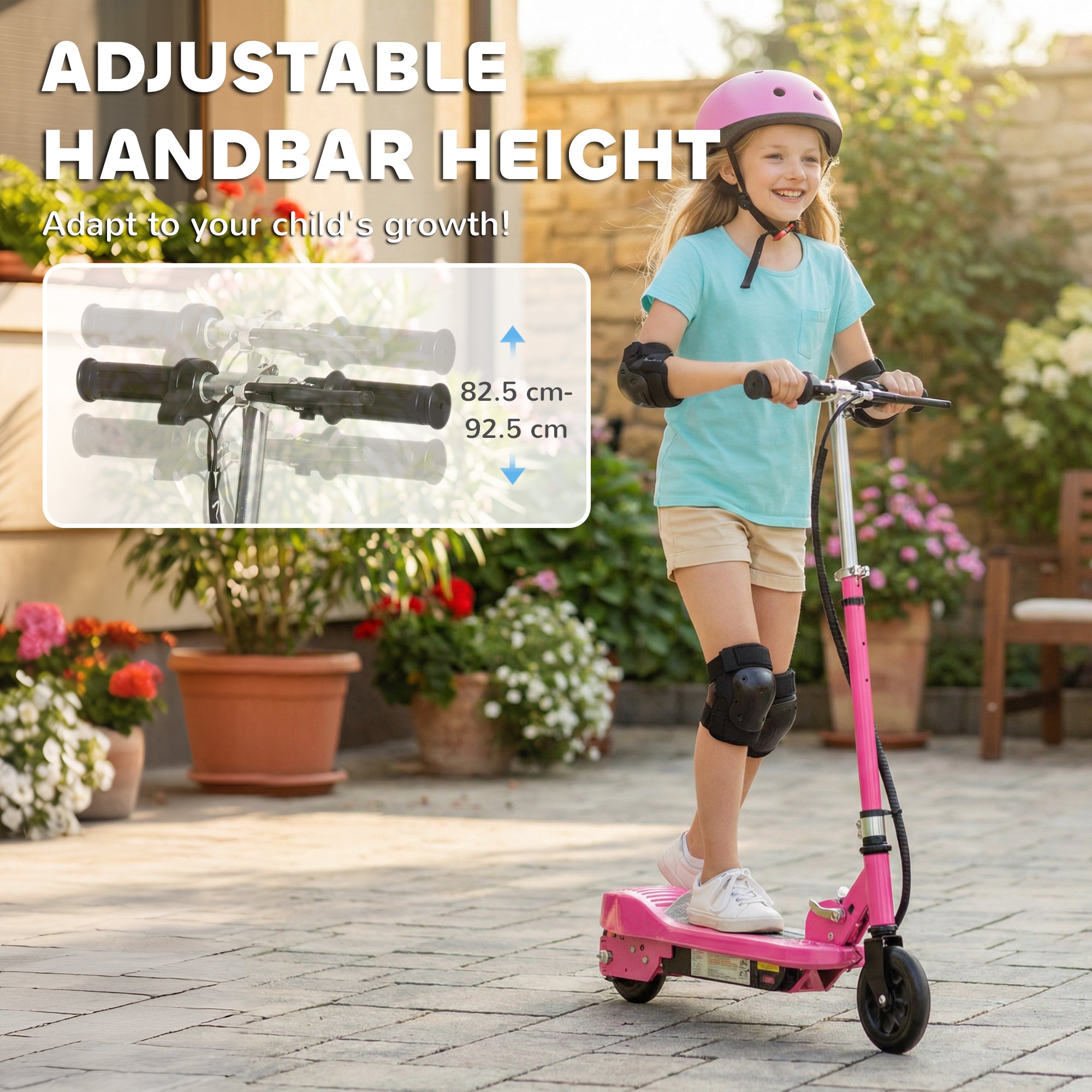 HOMCOM Foldable Kids Electric Scooter
