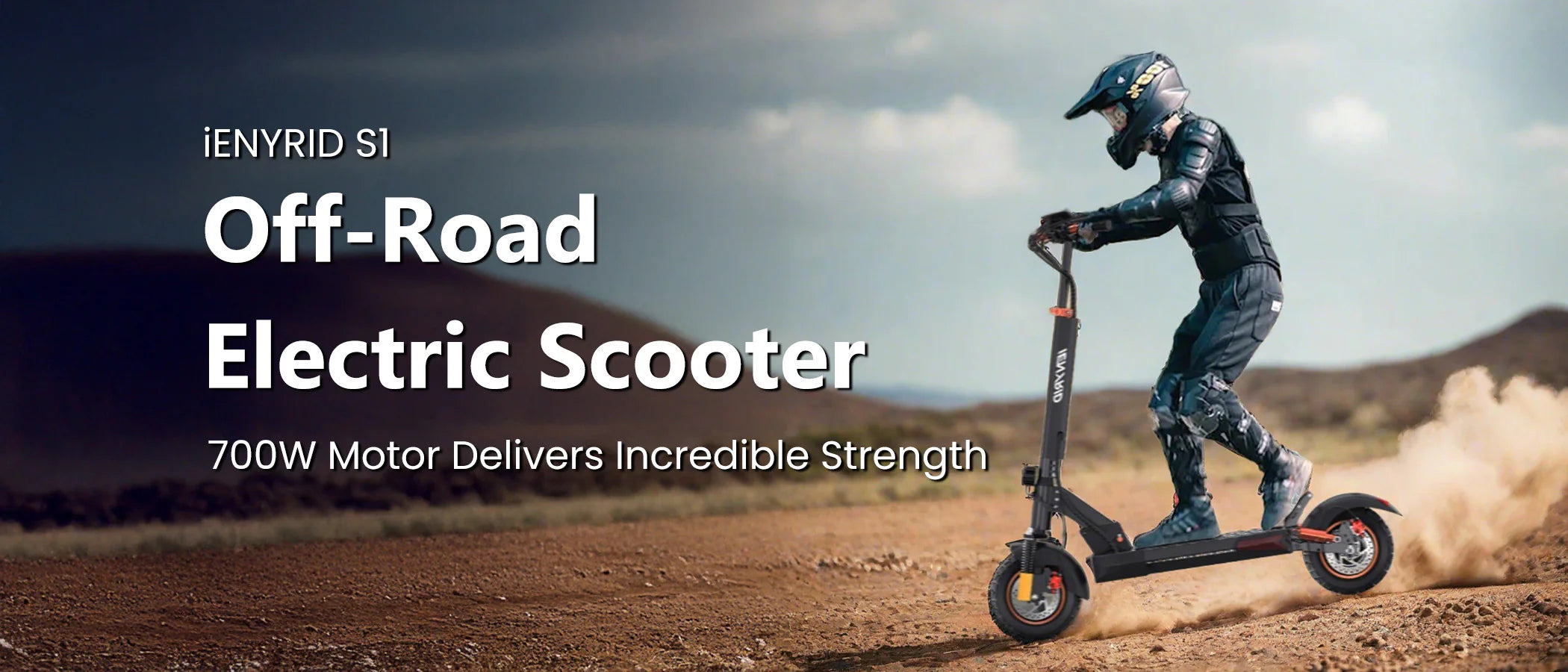 iENYRID S1 Foldable Off Road Electric Scooter 700W 48V 15Ah 15