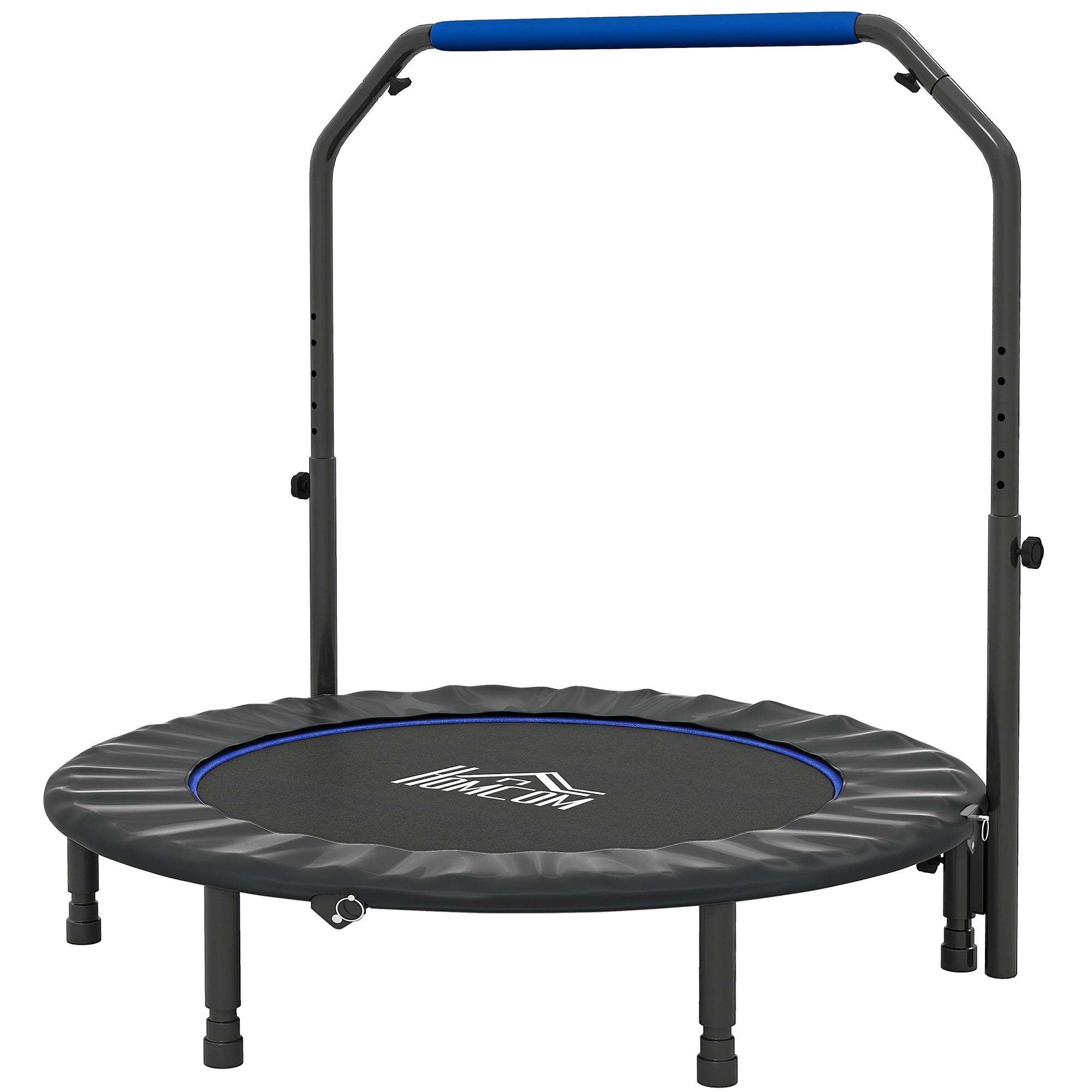 HOMCOM 48" Foldable Mini Fitness Trampoline - Black
