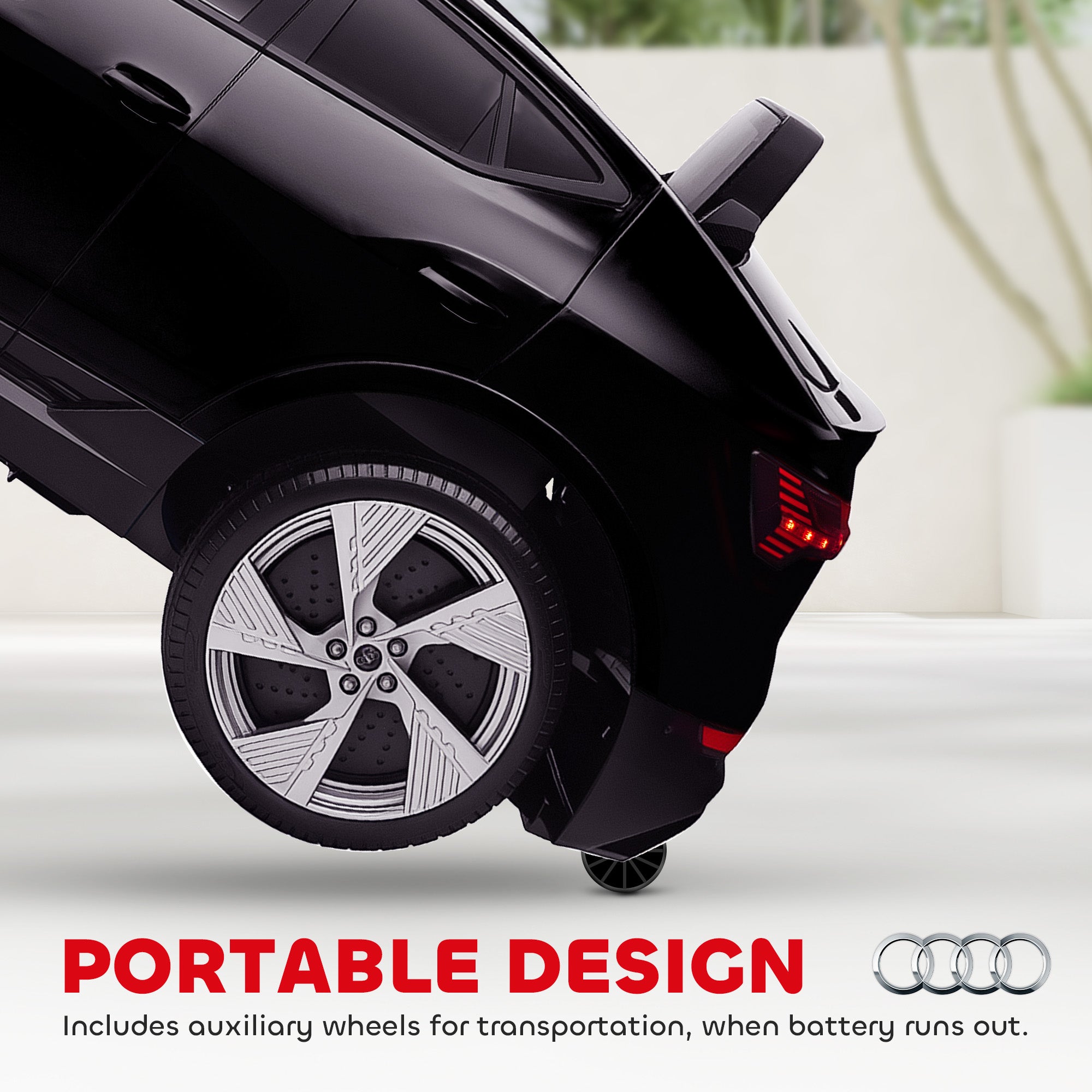 HOMCOM Audi E-tron / 12V Kids Car - Black