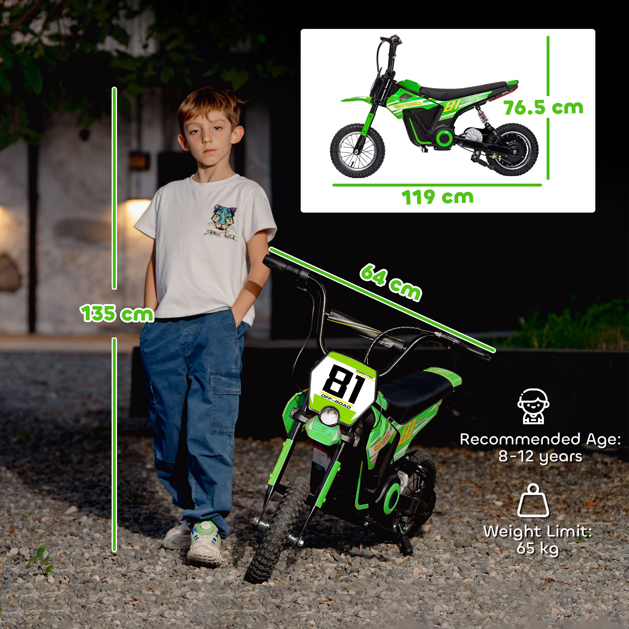 AIYAPLAY 24V Kids Electric Motorbike 3