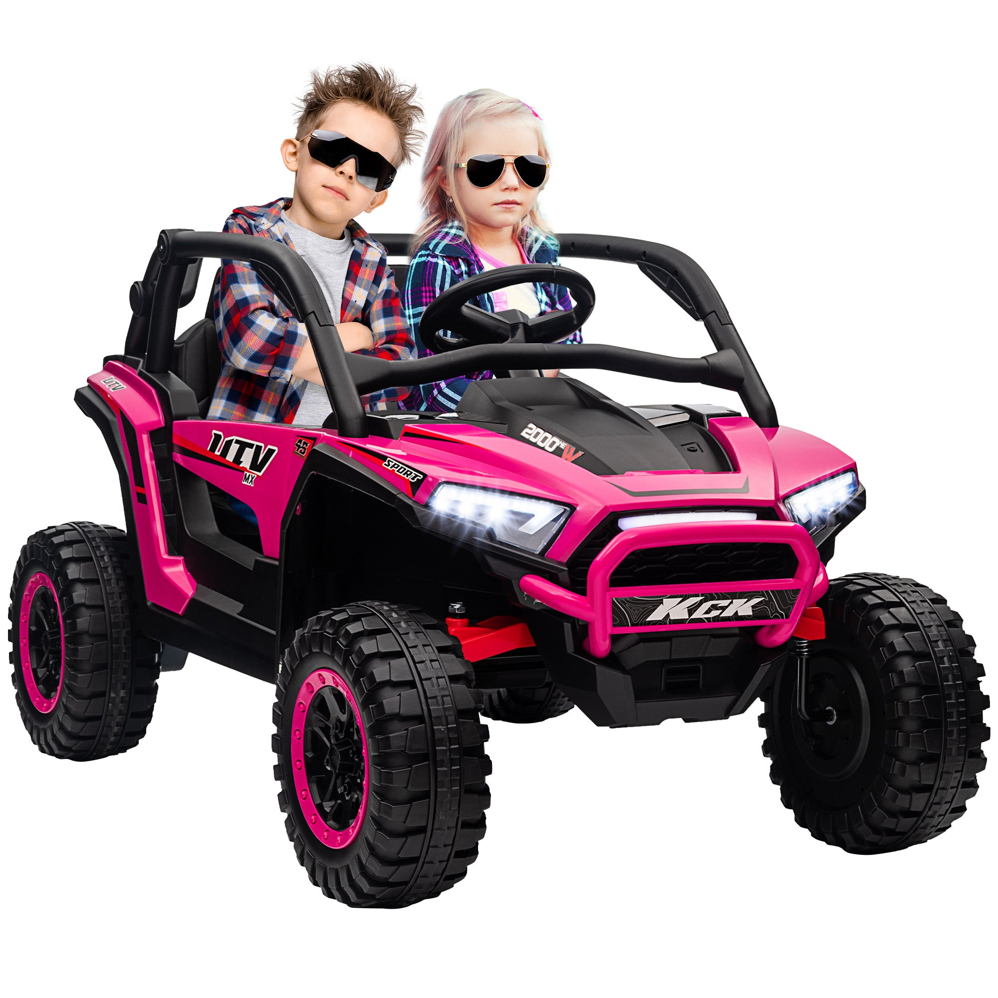 AIYAPLAY 24V Two-Seater Kids Ride-On Truck