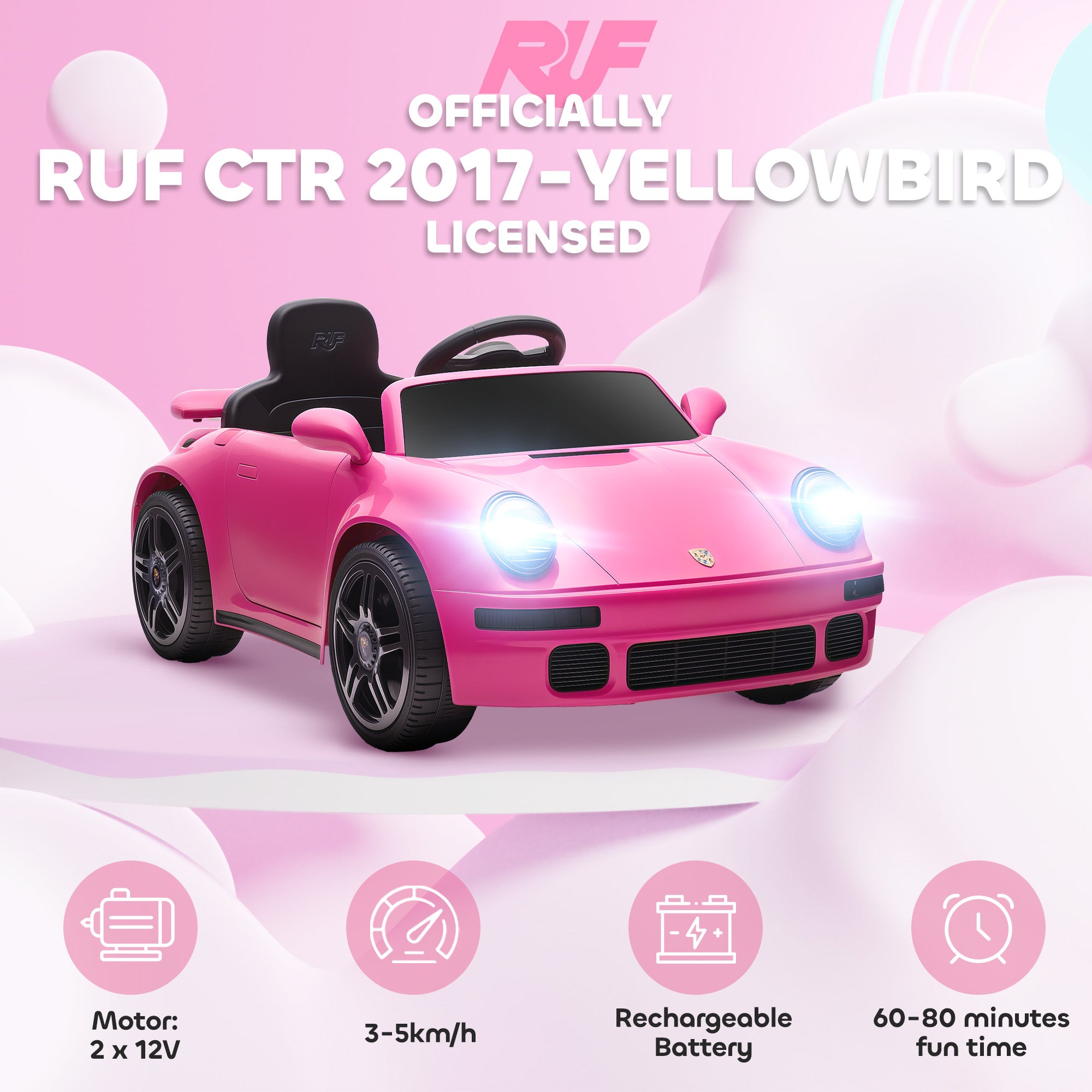 AIYAPLAY RUF CTR Yellowbird Kids Electric Ride-On Car