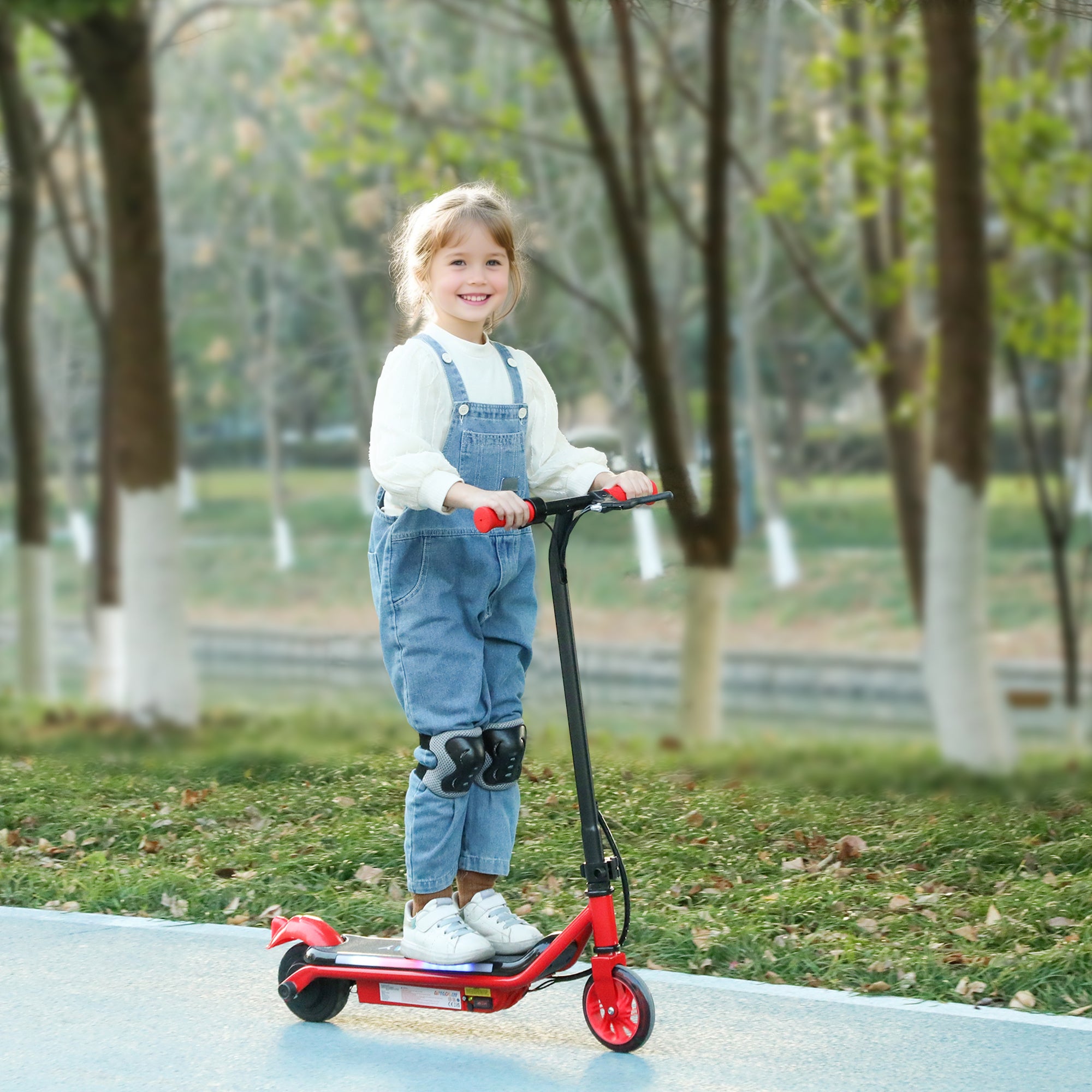 AIYAPLAY Kids Electric Scooter Dual Brakes