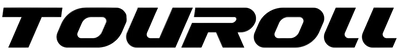 Black, bold, italicized text in all capital letters reads TOUROLL on a white background.